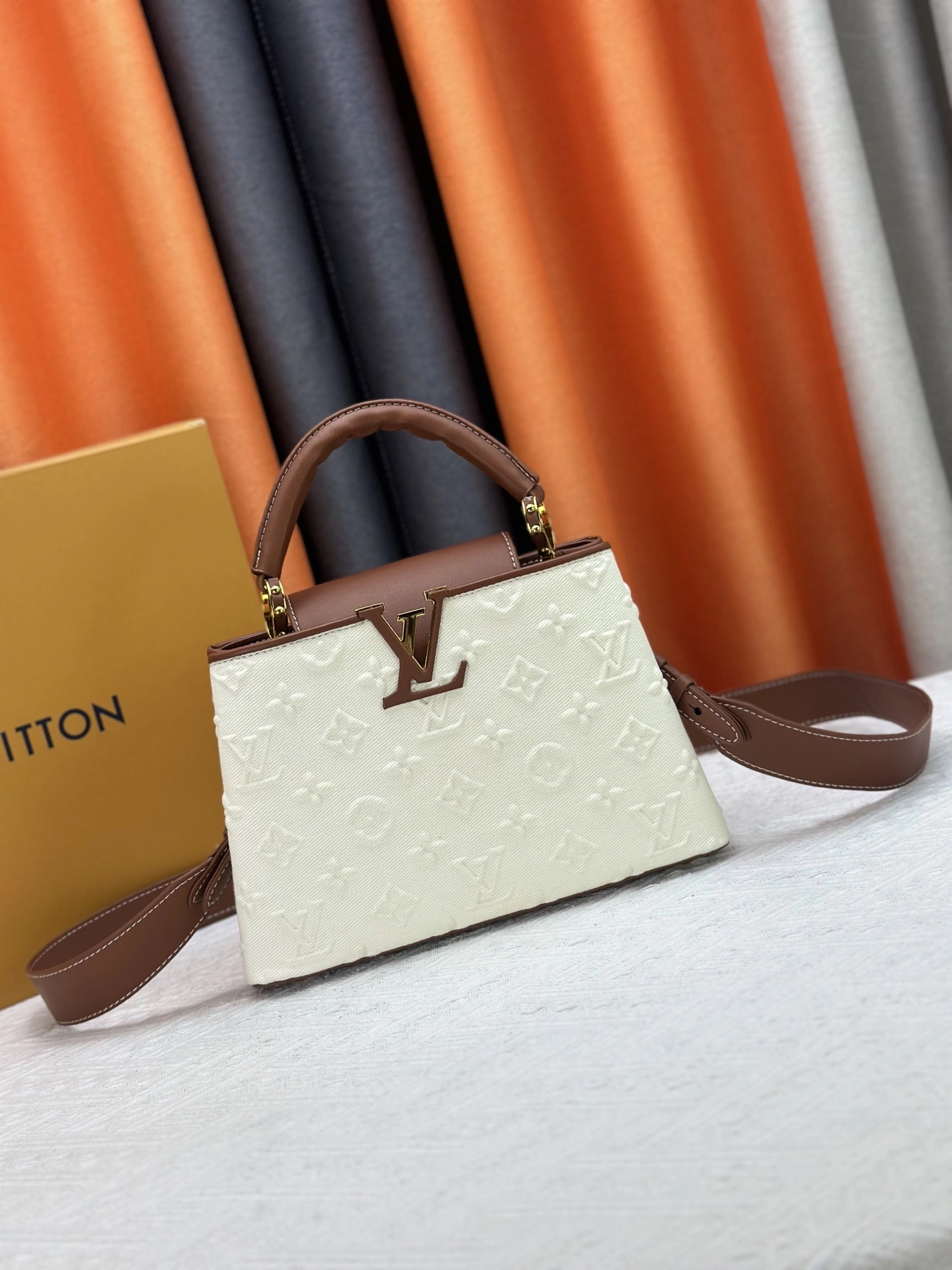 ルイ・ヴィトン「Louis Vuitton」カピュシーヌ MM ハンドバッグ