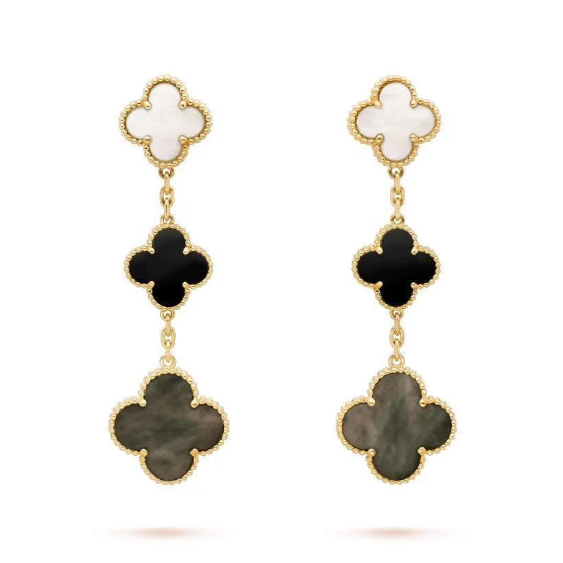 【Vancleef & Arpels】 マジック アルハンブラ イヤリング、3モチーフ
