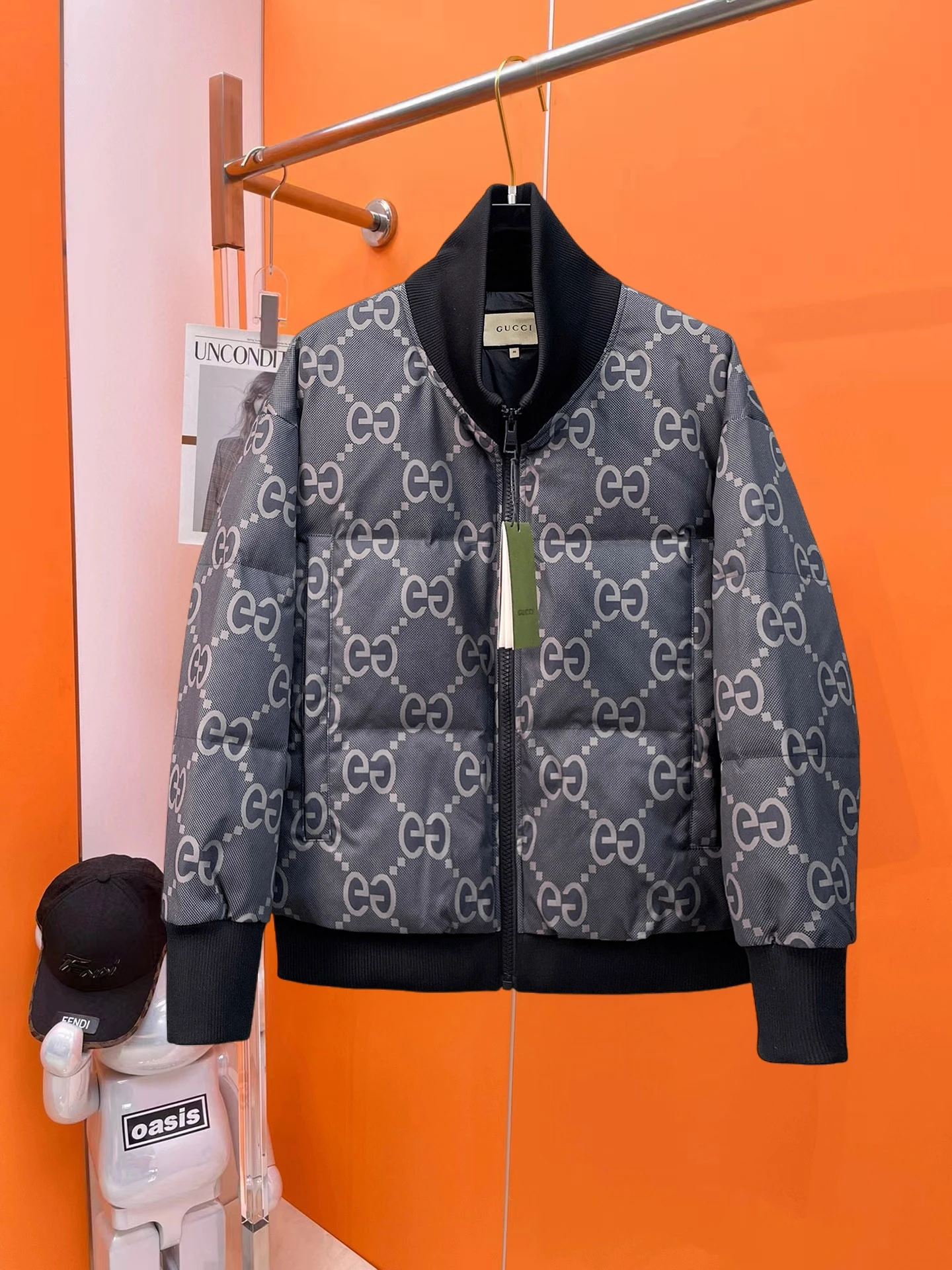 グッチ「Gucci」秋冬ラペル付きダウンジャケット