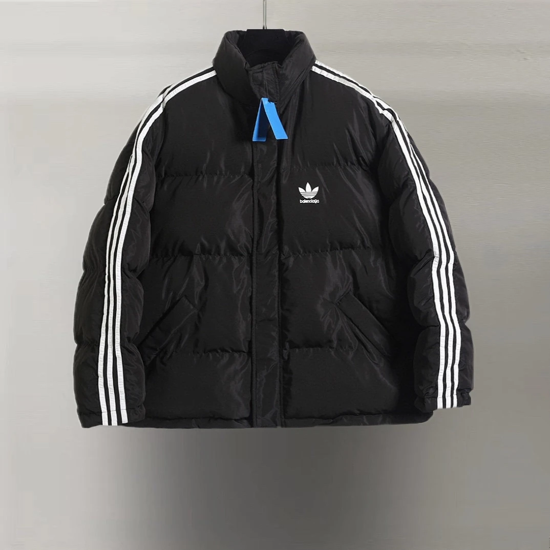 バレンシアガ Balenciaga x Adidas ランウェイ サイドストライプ クルーネック ジャケット