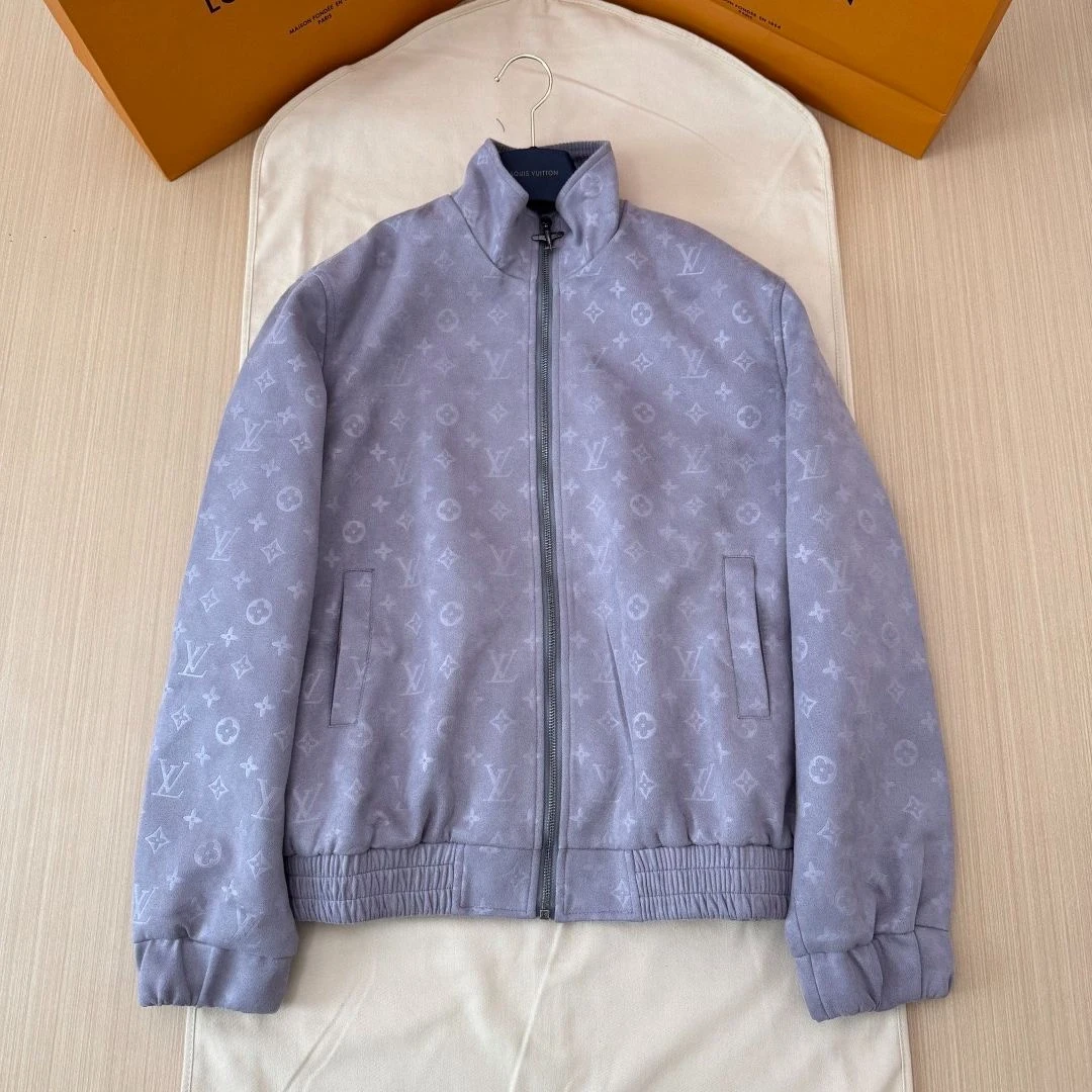 ルイ・ヴィトン「Louis Vuitton」MONOGRAM エンボス加工 ラムスキン ジャケット