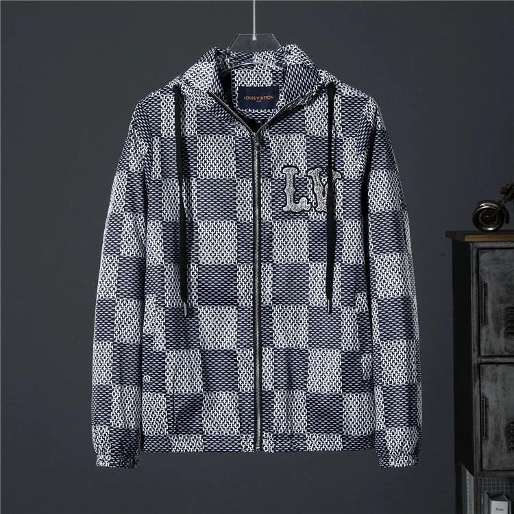 ルイ・ヴィトン「Louis Vuitton」2024秋冬 クラシックロゴ ラウンドネックジャケット メンズアウター