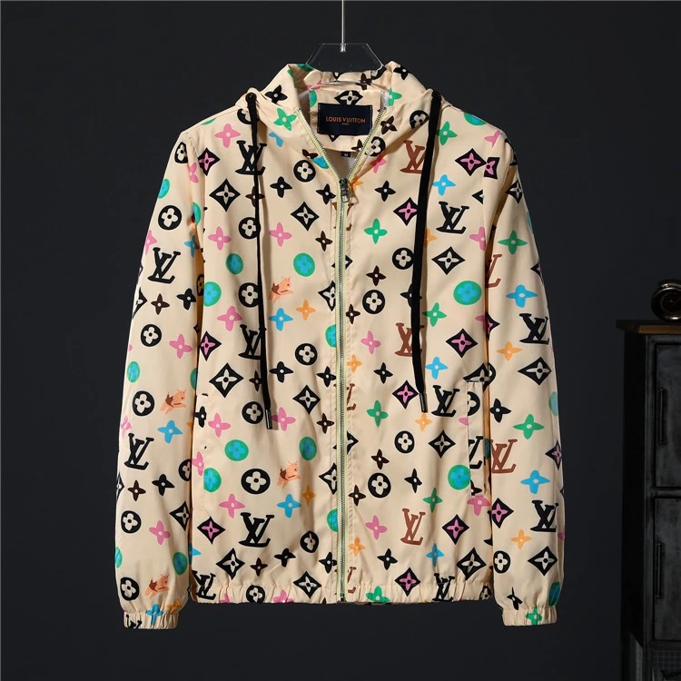 ルイ・ヴィトン「Louis Vuitton」2024秋冬 クラシックロゴ ラウンドネックジャケット メンズアウター