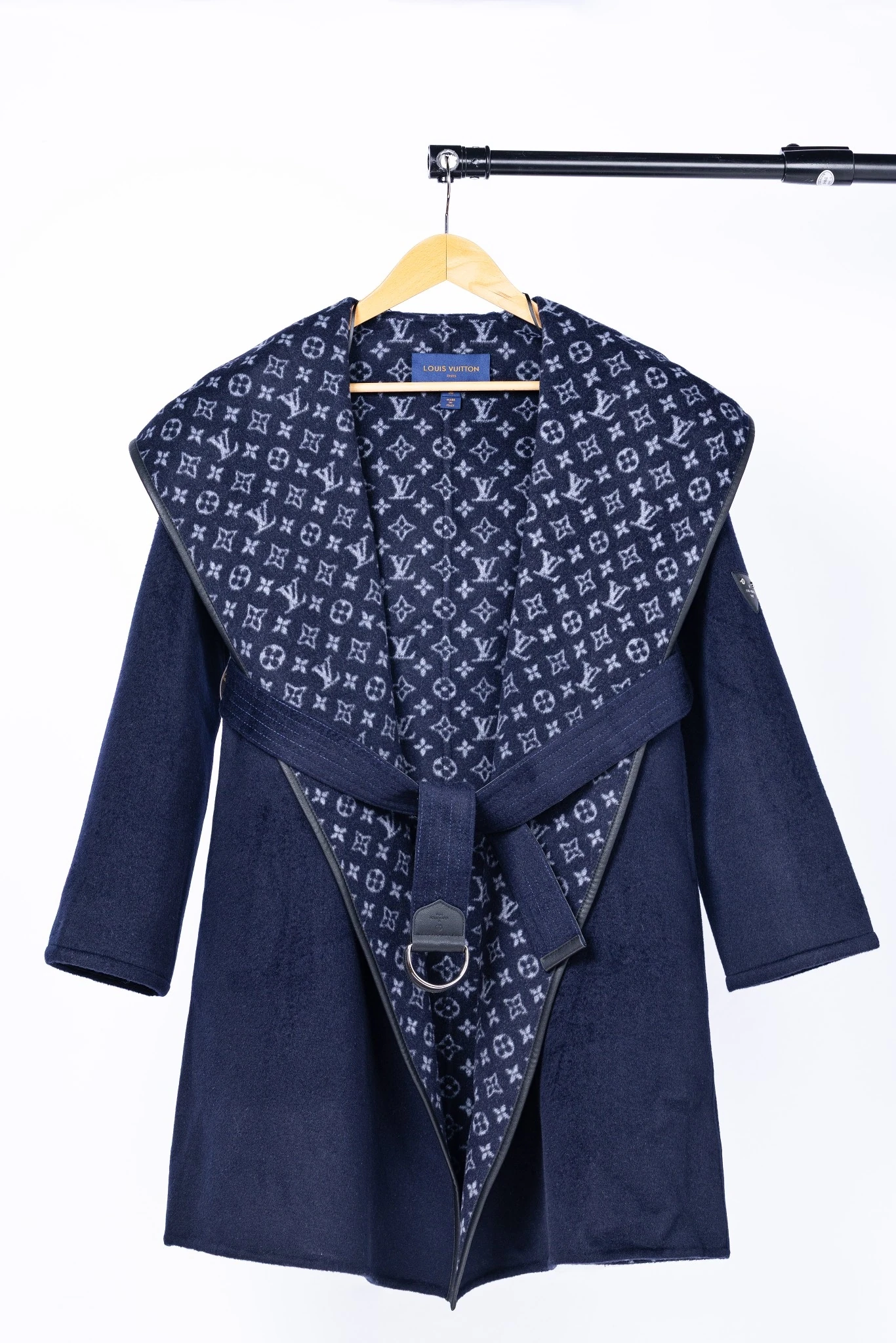 ルイ・ヴィトン「Louis Vuitton」秋冬 レディース ワップルフードロングコート