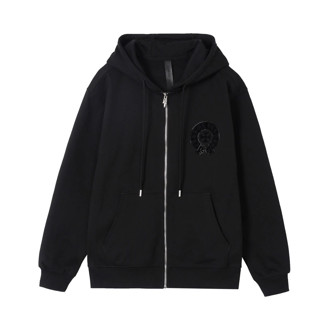 クロムハーツ「Chrome Hearts」秋冬ロングスリーブ ジップアップフーディ - ユニセックス