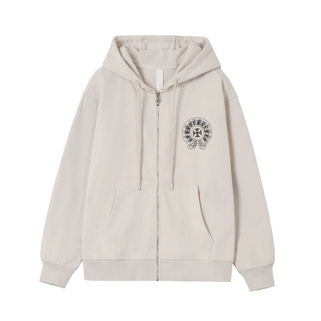 クロムハーツ「Chrome Hearts」秋冬ロングスリーブ ジップアップフーディ - ユニセックス