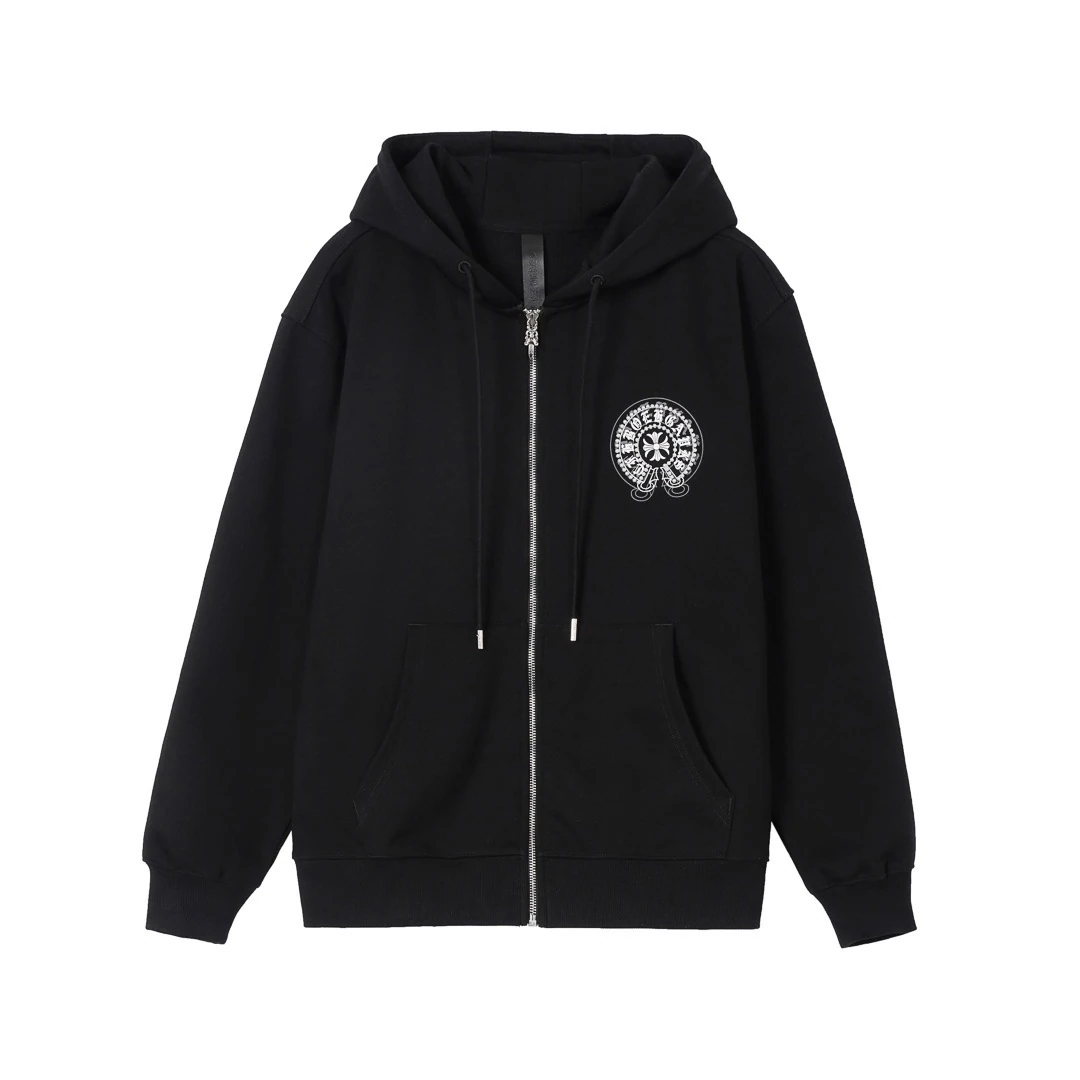 クロムハーツ「Chrome Hearts」秋冬ロングスリーブ ジップアップフーディ - ユニセックス