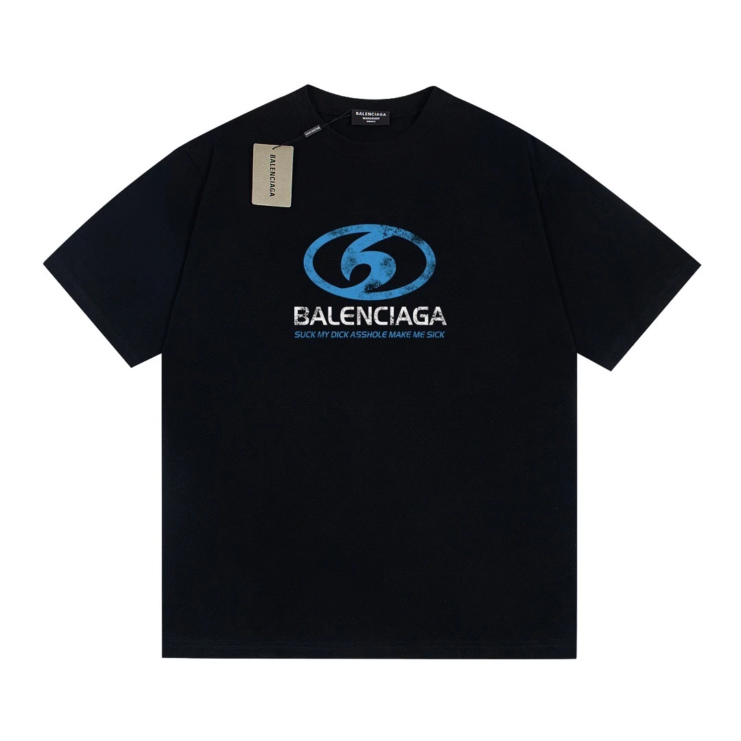 バレンシアガ Balenciaga 流体文字クラシックプリント半袖