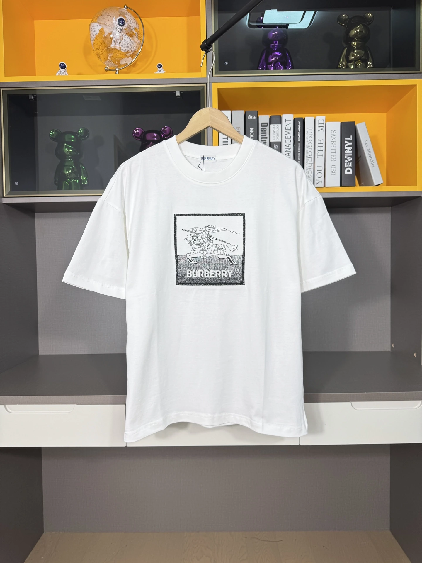 バーバリー Burberry インクウォッシュ エンブロイダリー ホース Tシャツ