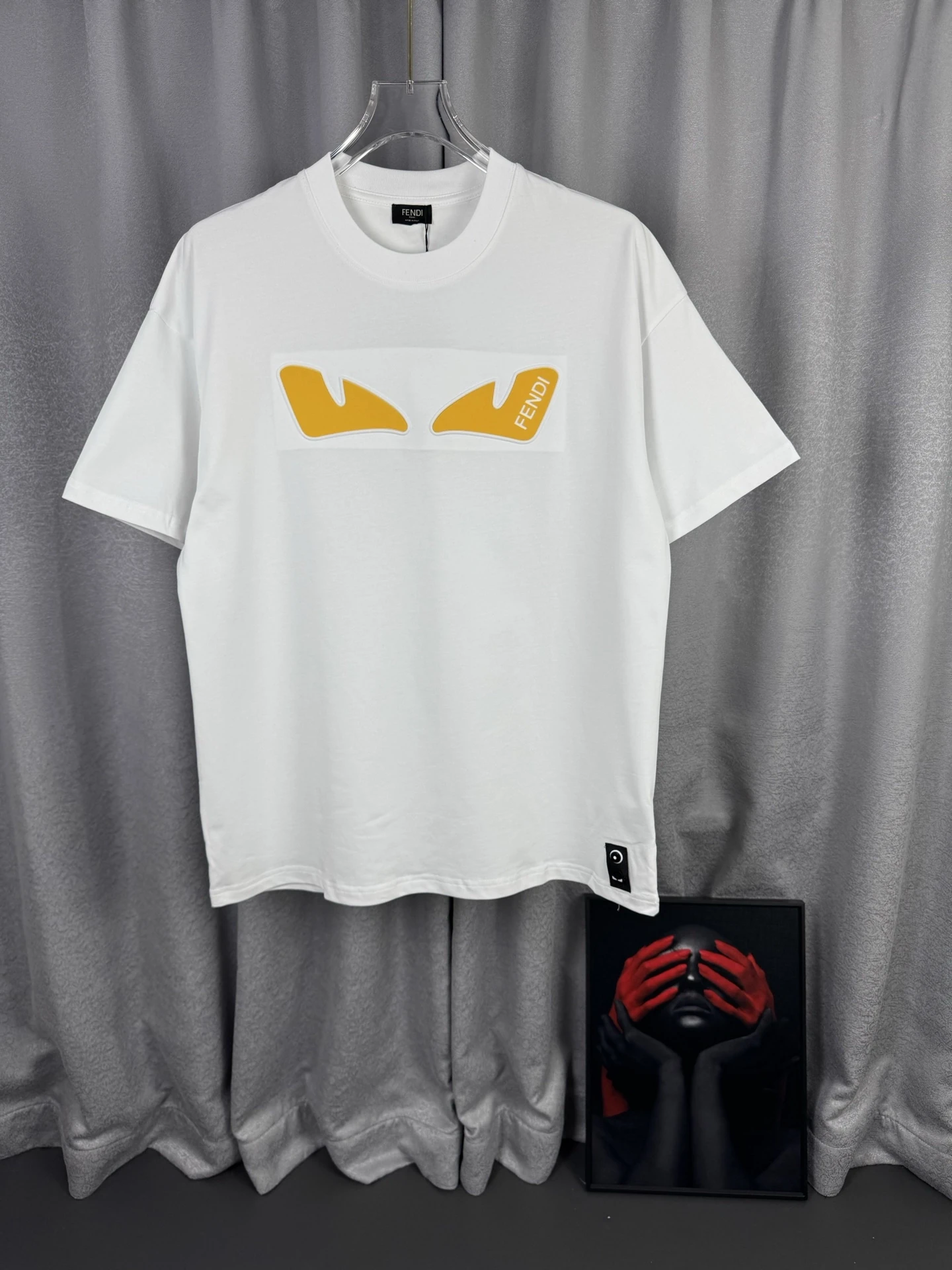 フェンディ「Fendi」 アイコンロゴ 刺繍Tシャツ