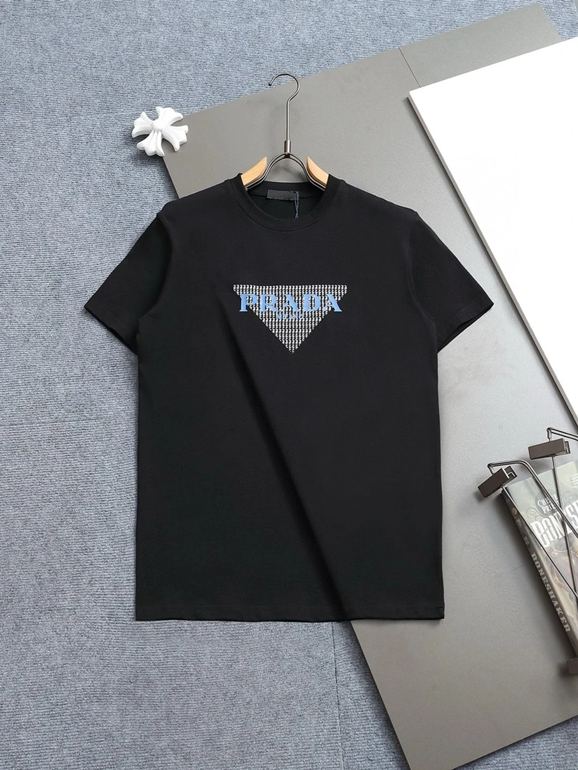 プラダ Prada メンズ クラシックロゴ クルーネックTシャツ