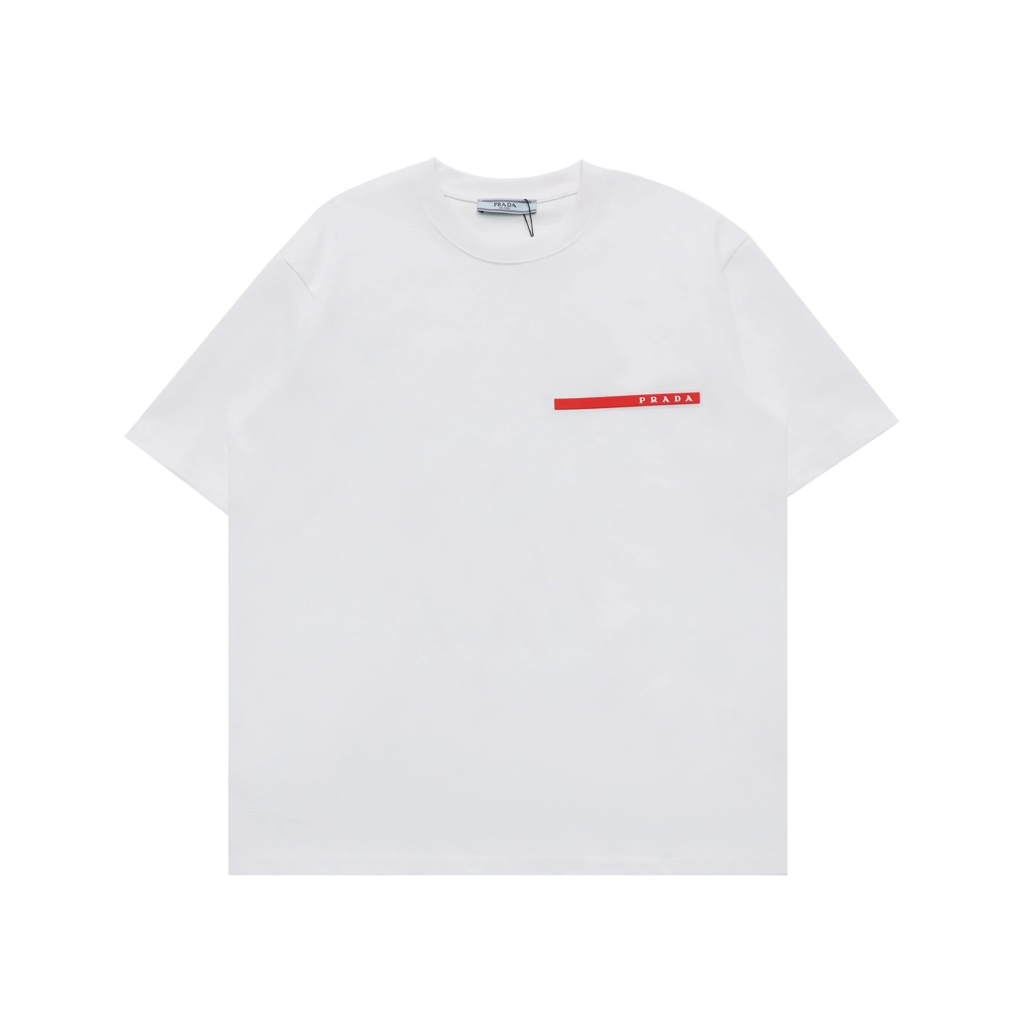 プラダ Prada ベーシックロゴ カジュアルクルーネックTシャツ