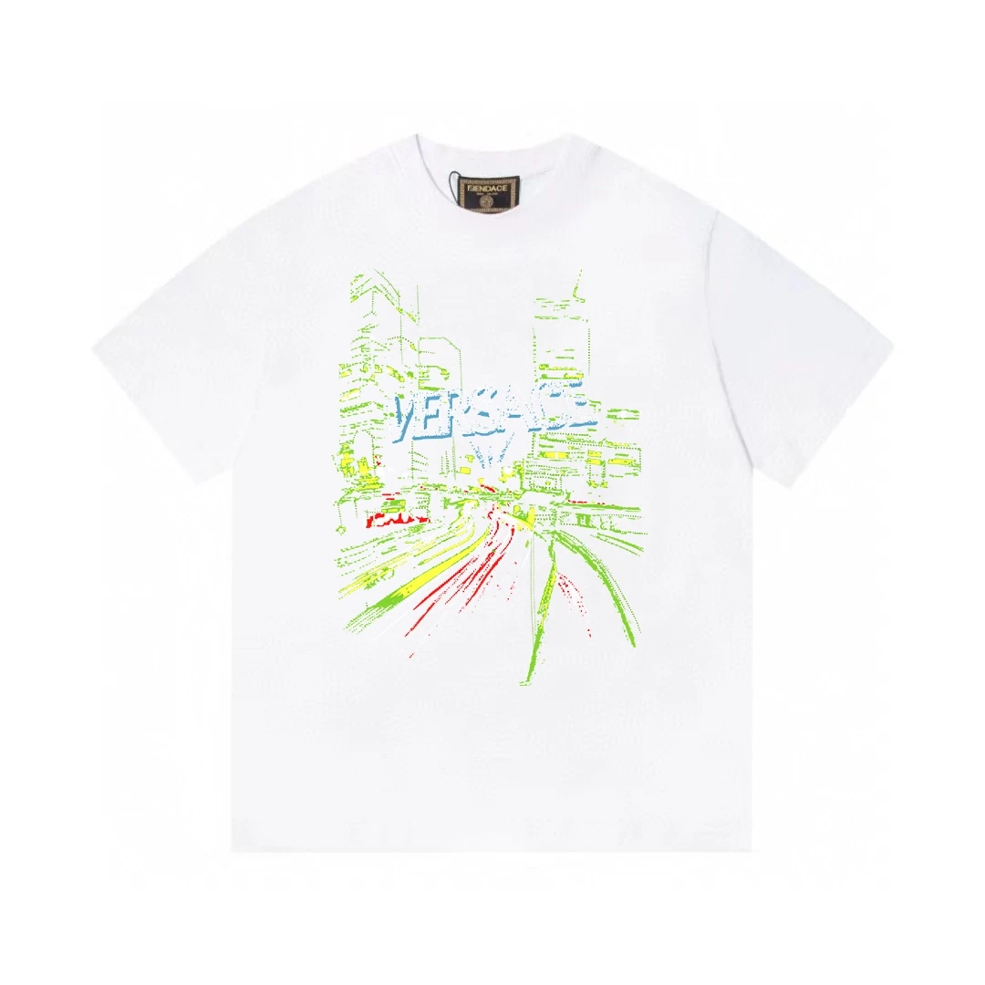 ヴェルサーチ Versace プレミアム プリントTシャツ