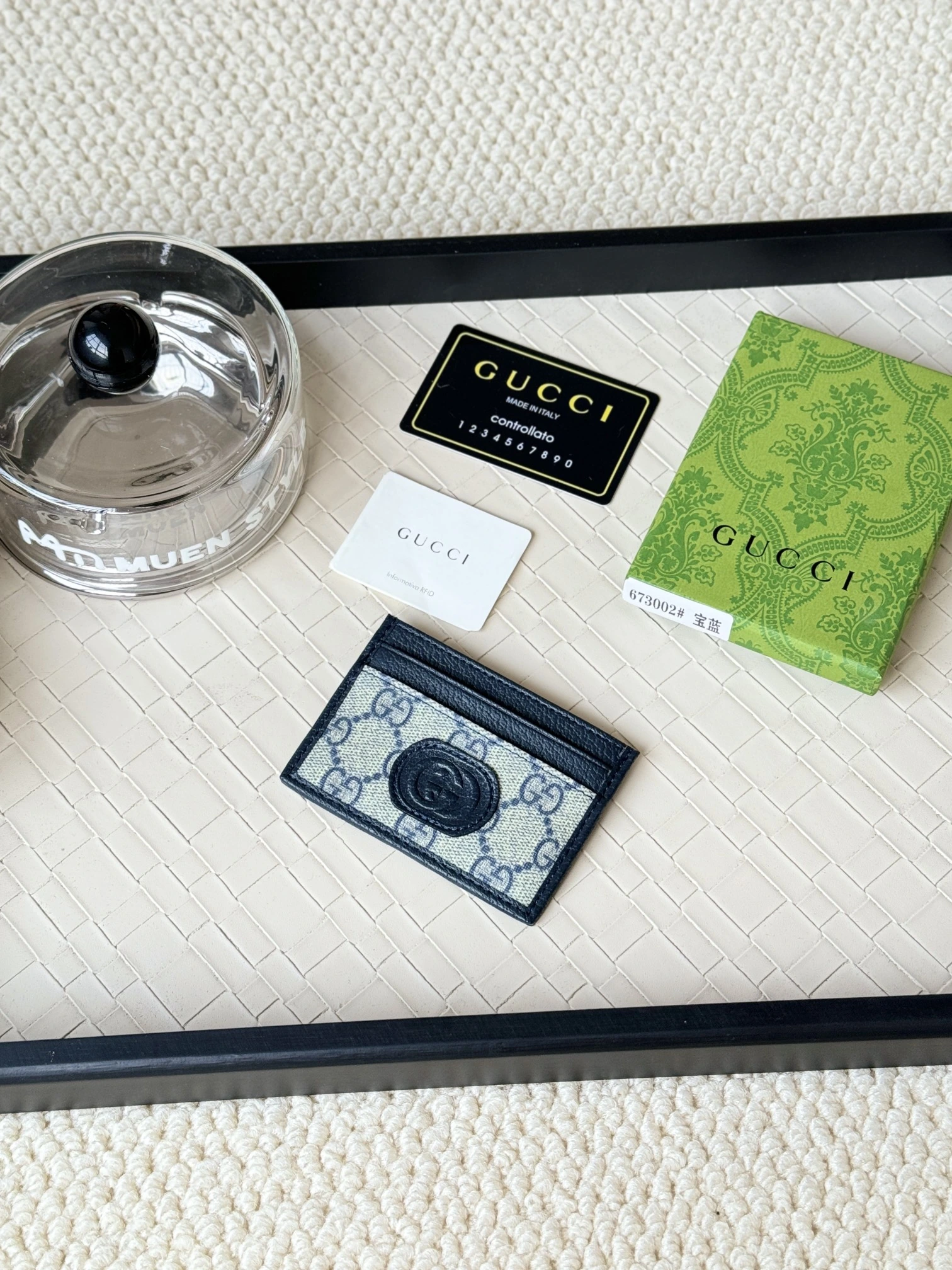 Gucci(グッチ / Gucci)最新(カードケース)実物撮影!PVC×カーフレザー