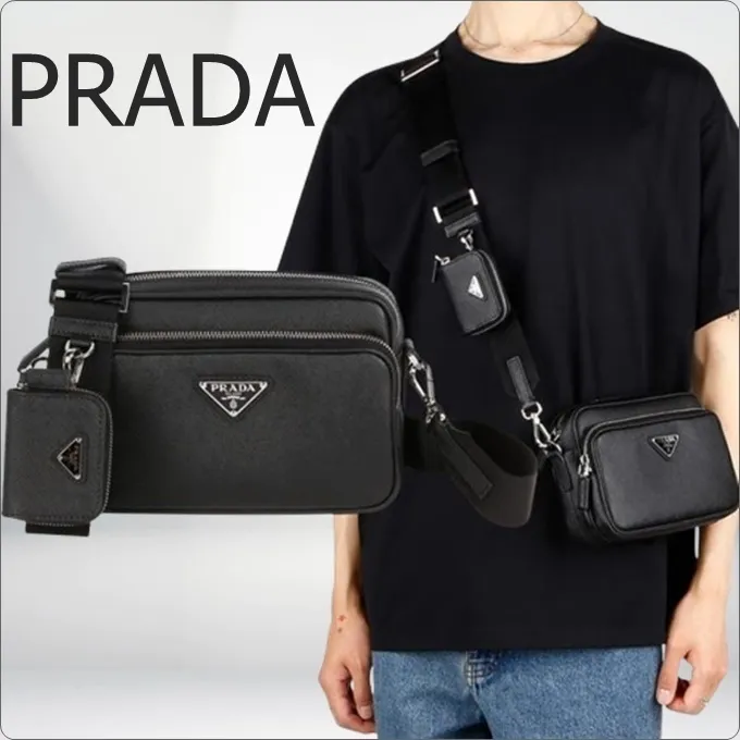 ♦PRADA♦サフィアーノレザー ショルダーバッグ