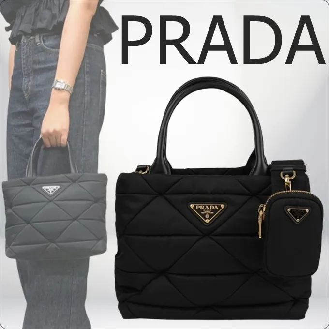 ♦PRADA♦スモール パデッド Re-Nylon トートバッグ