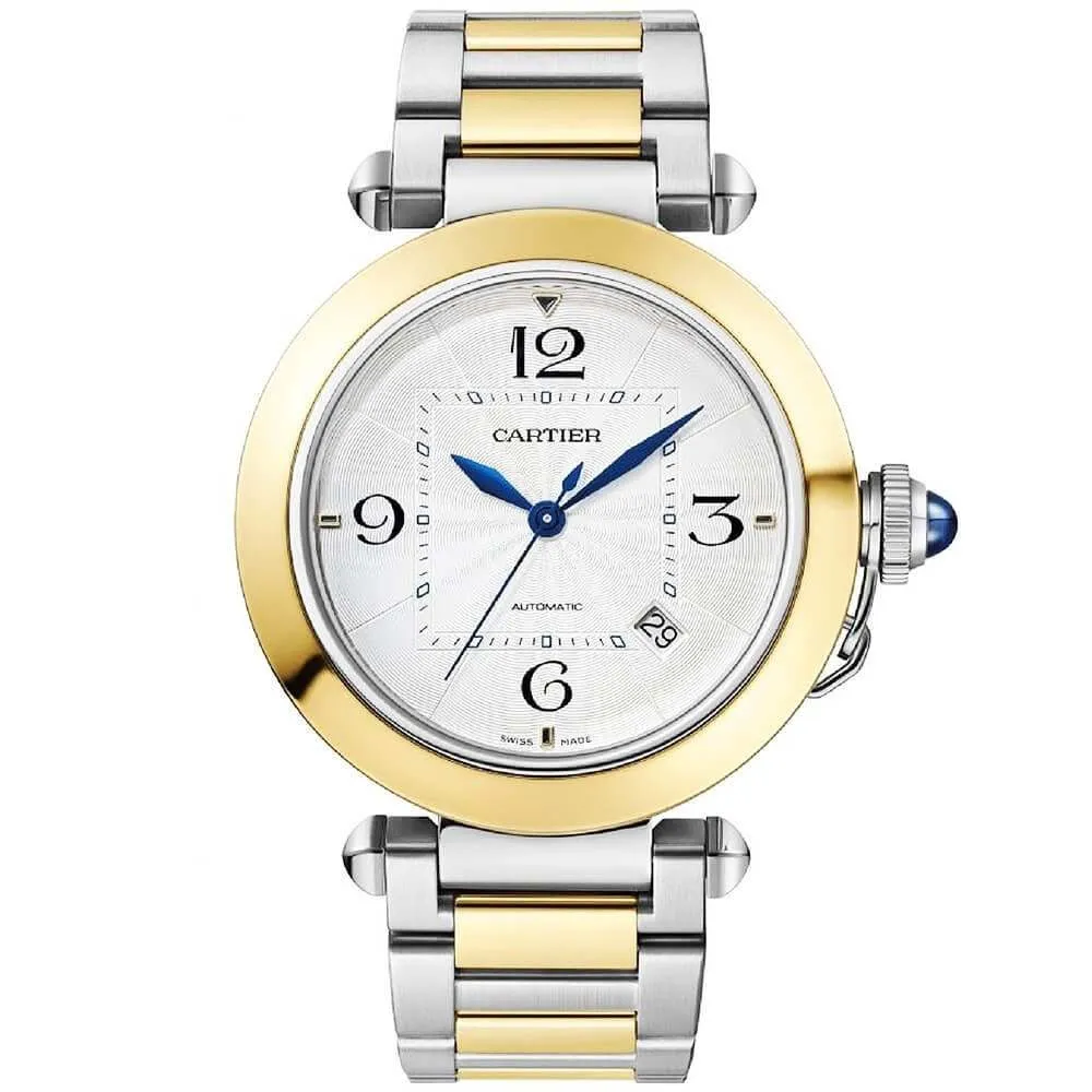 カルティエ パシャ ドゥ カルティエ 41mm スティール &amp; 18ct イエローゴールド ウォッチ W2PA0009