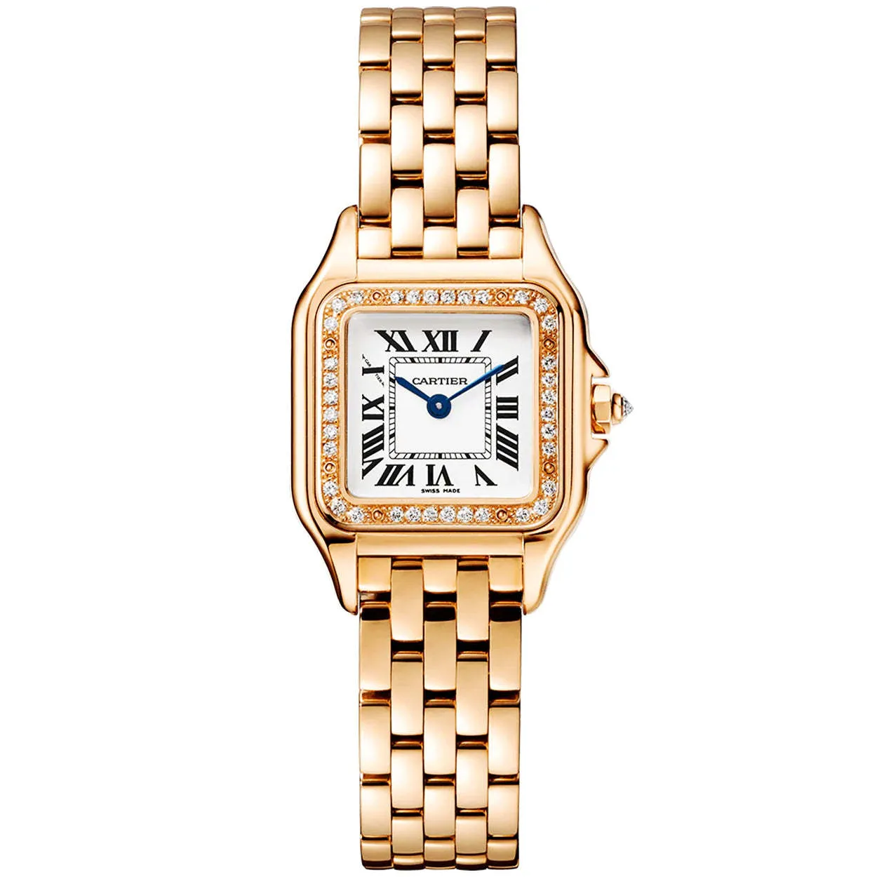 カルティエ パンテール ドゥ カルティエ スモール 18ct ローズゴールド ダイヤモンド セット ウォッチ WJPN0049