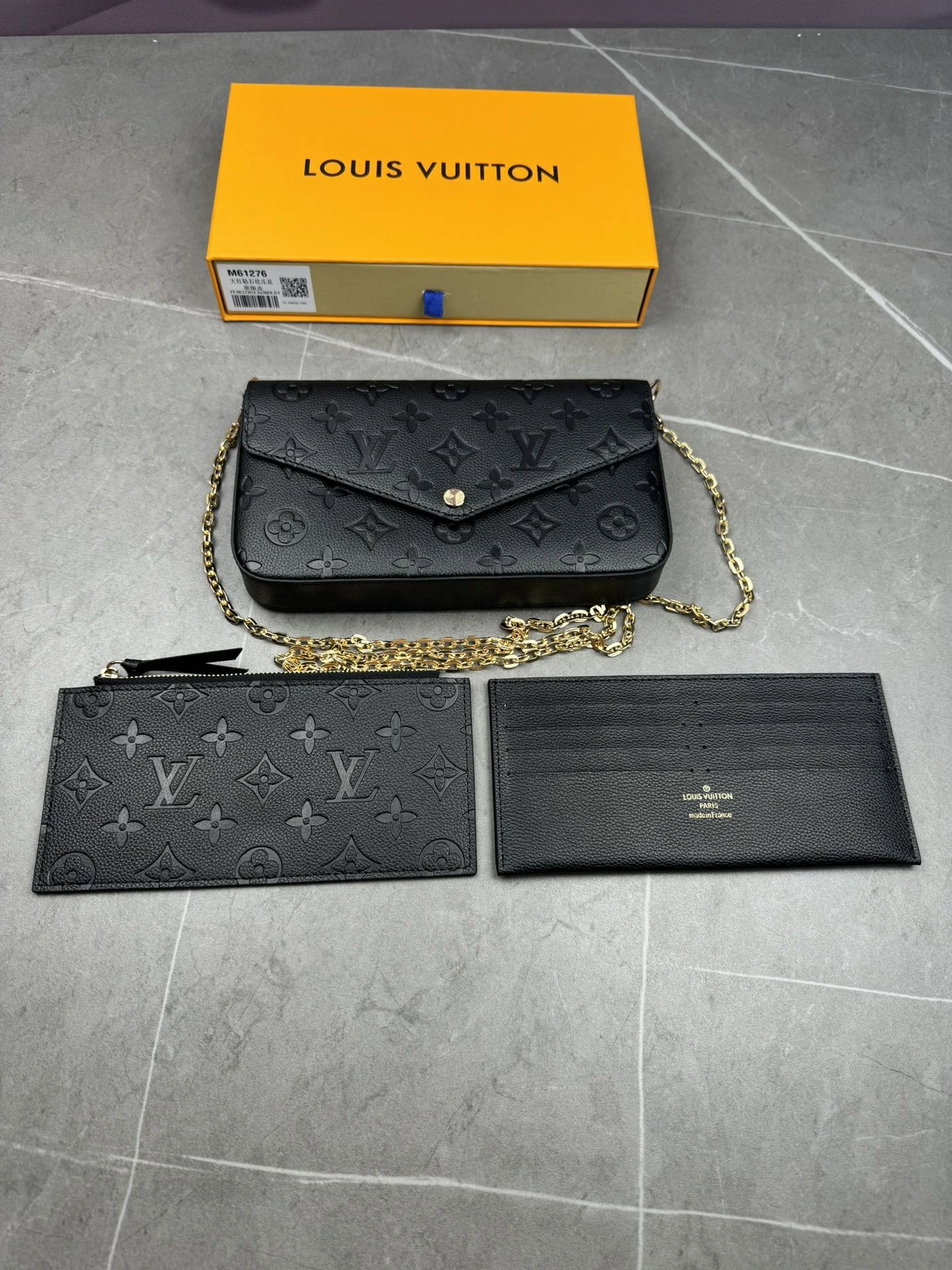 M61276 ダイヤ柄 POCHETTE FÉLICIE チェーンバッグ