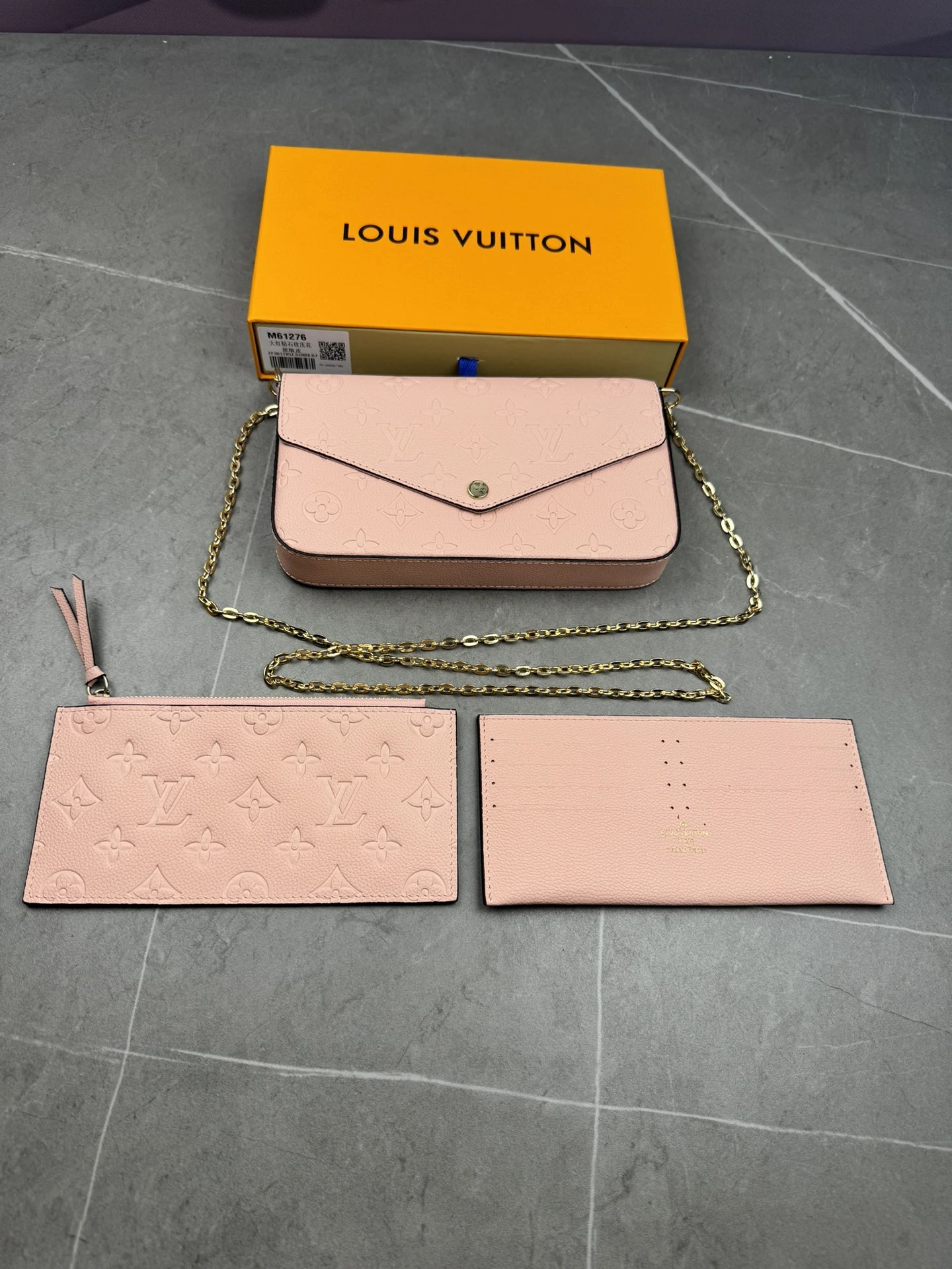 M61276 ダイヤ柄 POCHETTE FÉLICIE チェーンバッグ