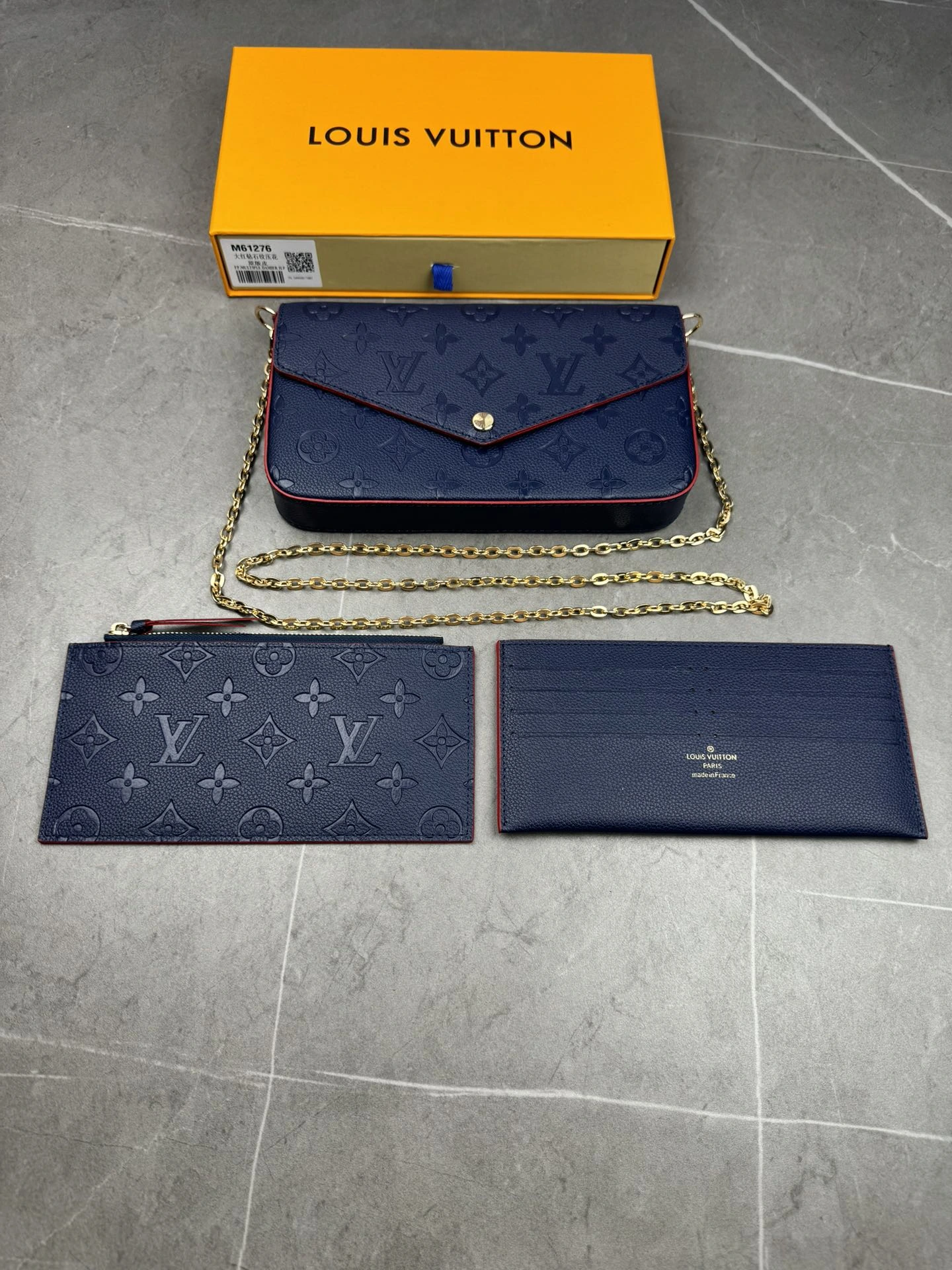 M61276 ダイヤ柄 POCHETTE FÉLICIE チェーンバッグ