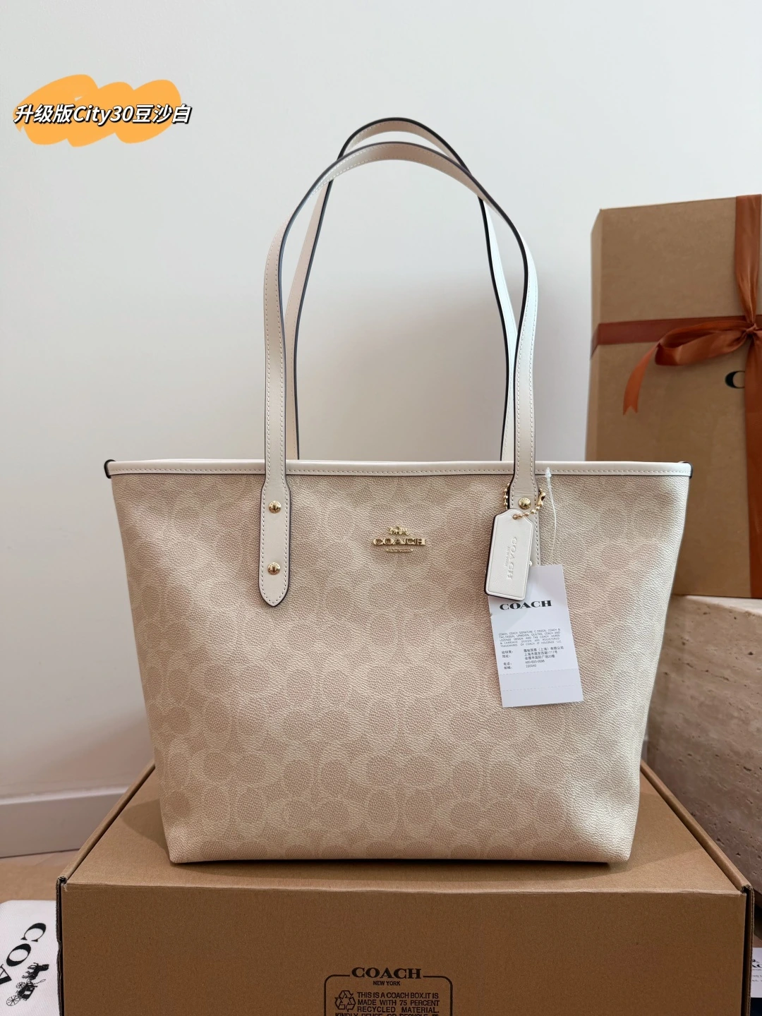 COACH(コーチ) PVC プリント・ジップ バックパック。 素材:カーフスキン。 オリジナル仕様