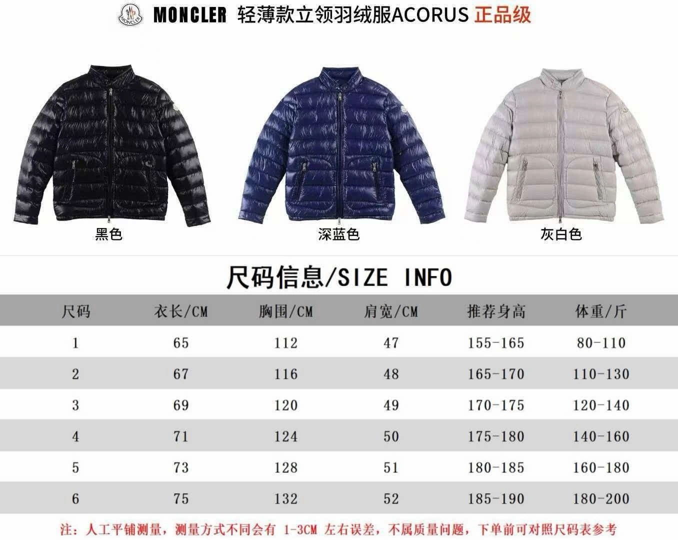MONCLER(モンクレール) Acorus Moncer メンズ ヴィンテージ加工・スタンドカラー・ジップ・ポケット・保温性・軽量・メタルパーツ ダウンジャケット。 素材:ナイロン100%・ナイロン。 カラー:ダークブルー / オフホワイト / ブラック。 オリジナル仕様