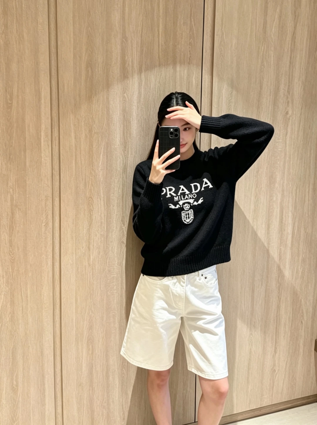 PRADA(プラダ) ジャカード・レタリング セーター。 品番:25328