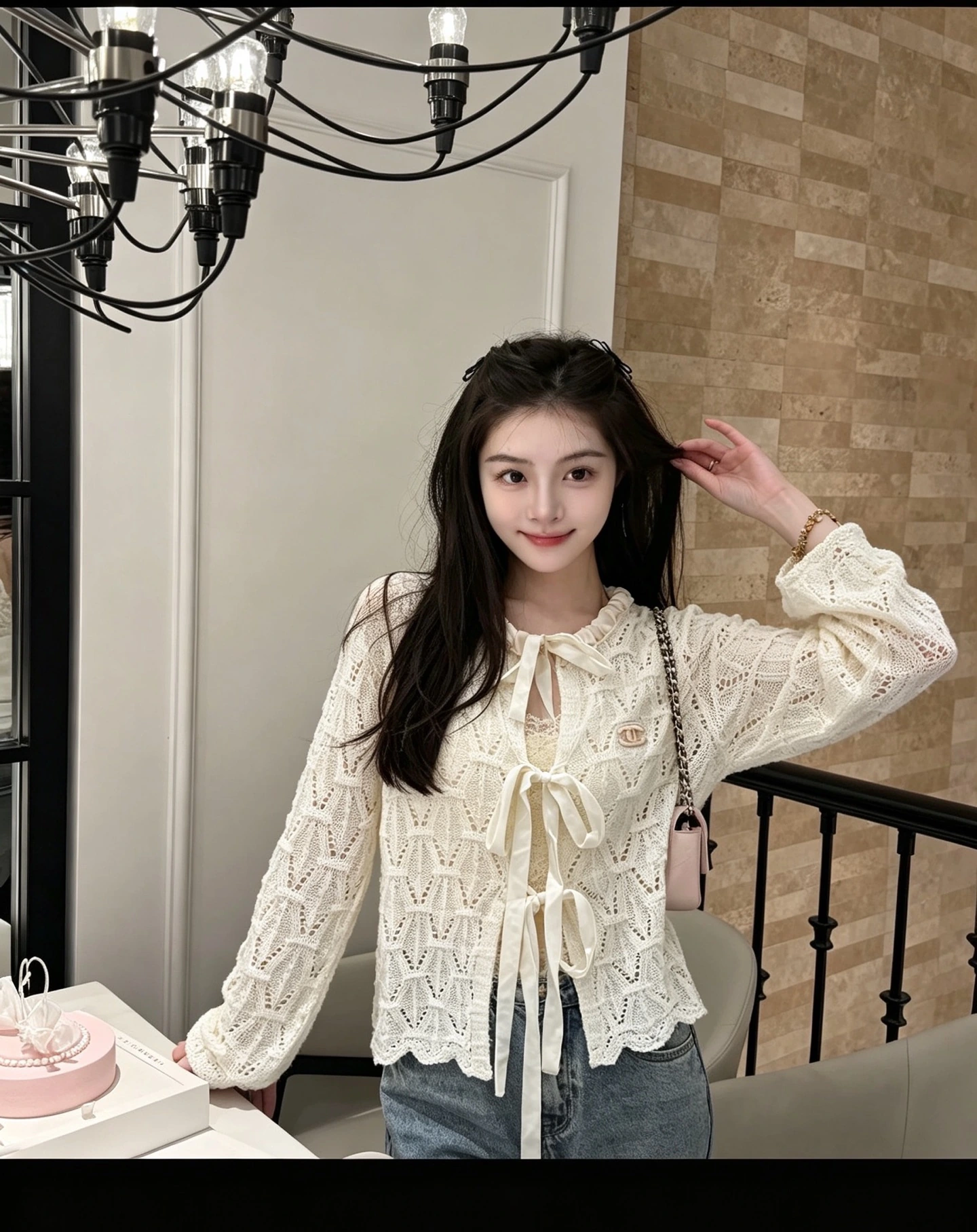 CHANEL(シャネル) 透かしデザイン カーディガン。 品番:25348
