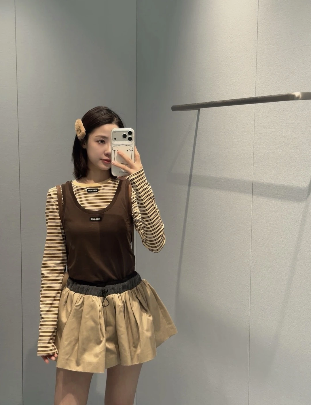 Miu Miu(ミュウミュウ) ストライプ・ヴィンテージ風 セットアップ