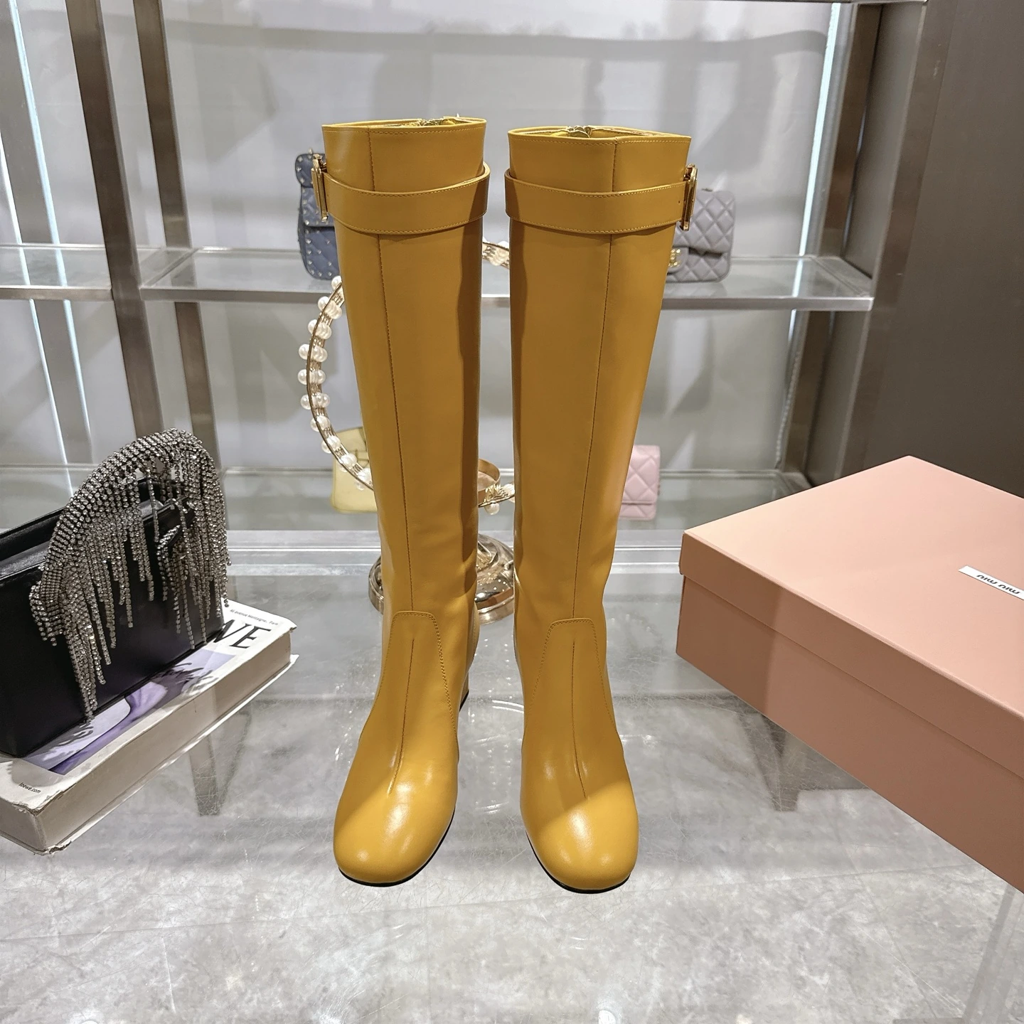 Miu Miu miumiu ショートブーツ
