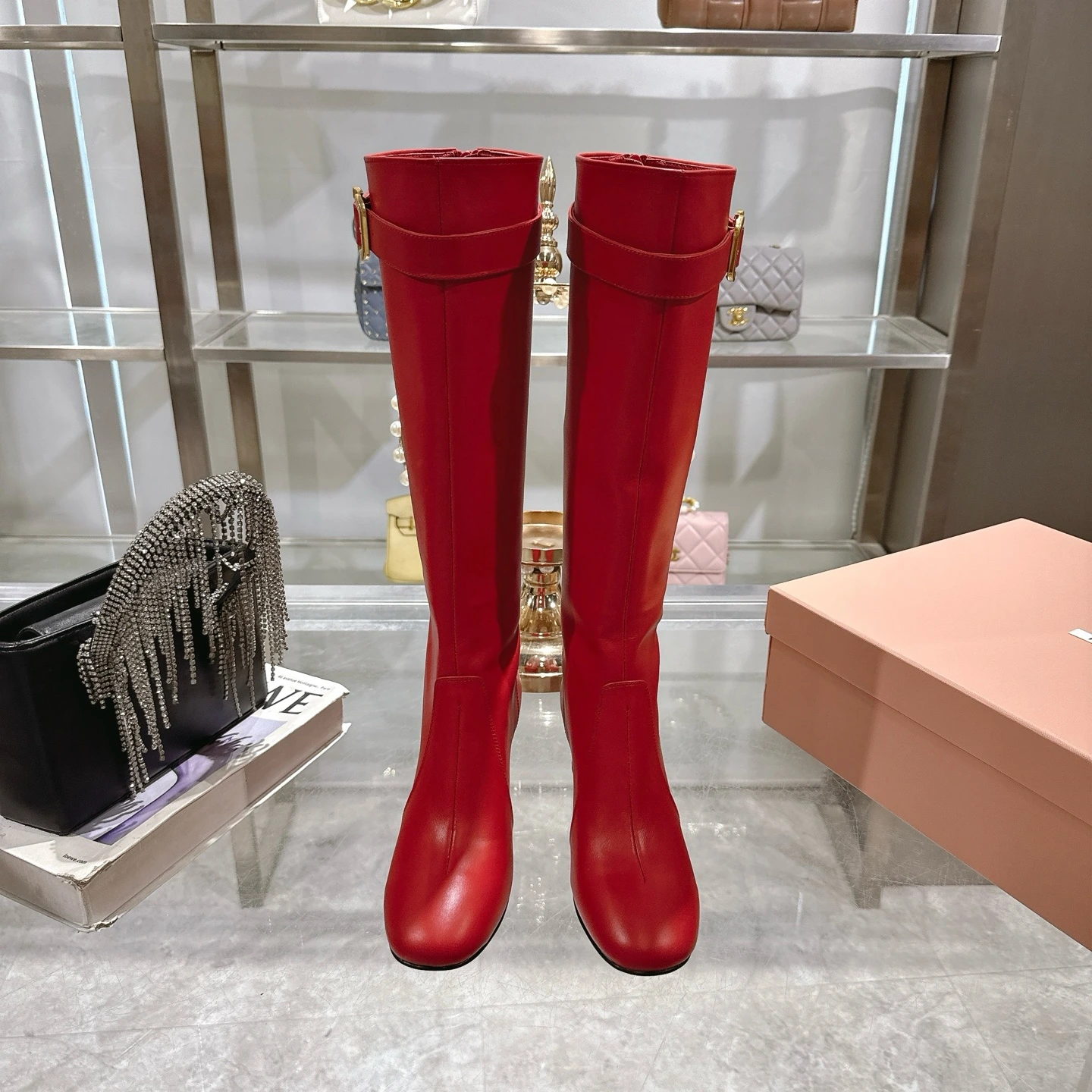 Miu Miu miumiu ショートブーツ