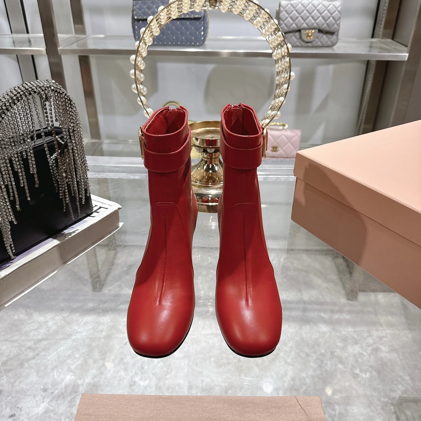 Miu Miu miumiu ショートブーツ