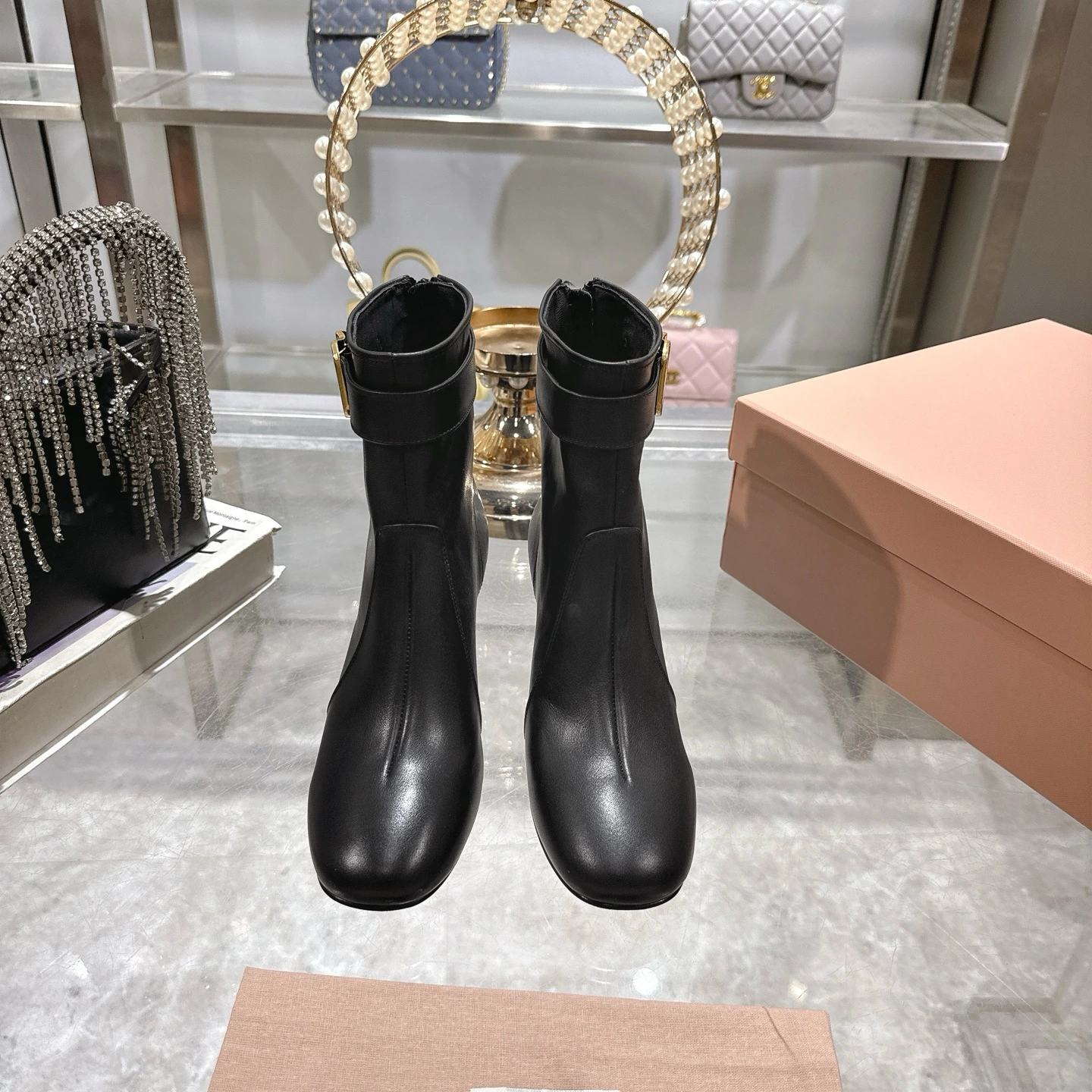 Miu Miu miumiu ショートブーツ
