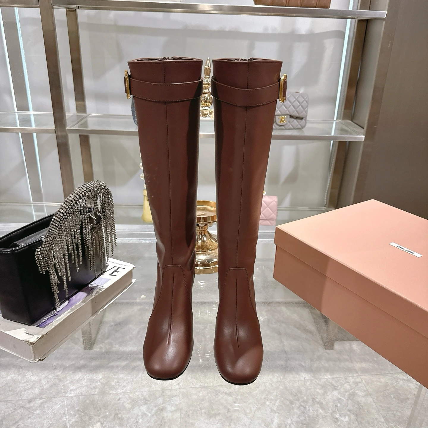 Miu Miu miumiu ショートブーツ