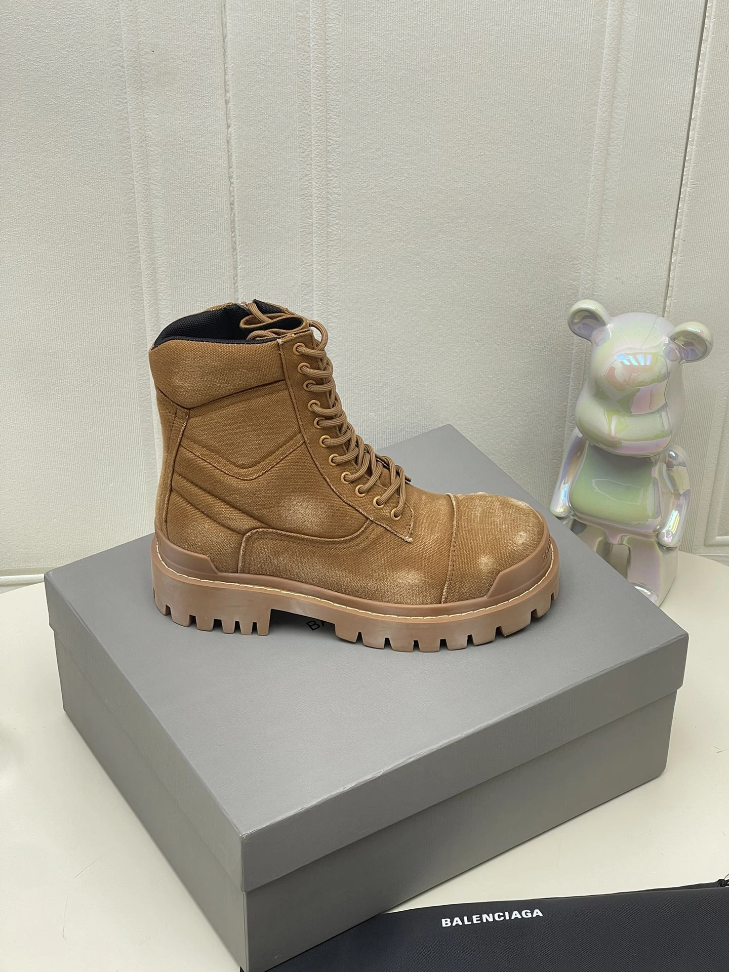 Balenciaga logo ショートブーツ