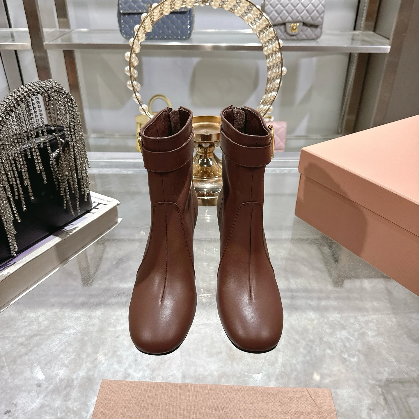 Miu Miu miumiu ショートブーツ
