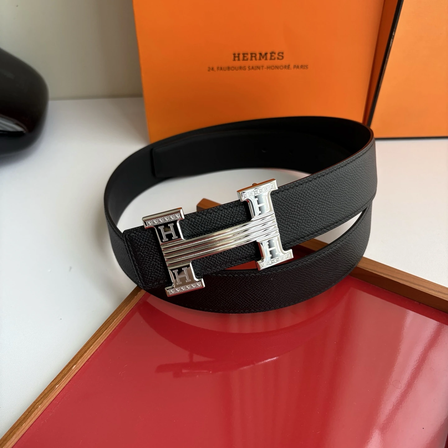 特p15150 【Hermès(エルメス)】Hermès(エルメス) オリジナル同等仕様Hermès(エルメス)、幅3.8cm輸入オリジナル仕様ベルト身、両面使用可能、高品質电镀メタルパーツ