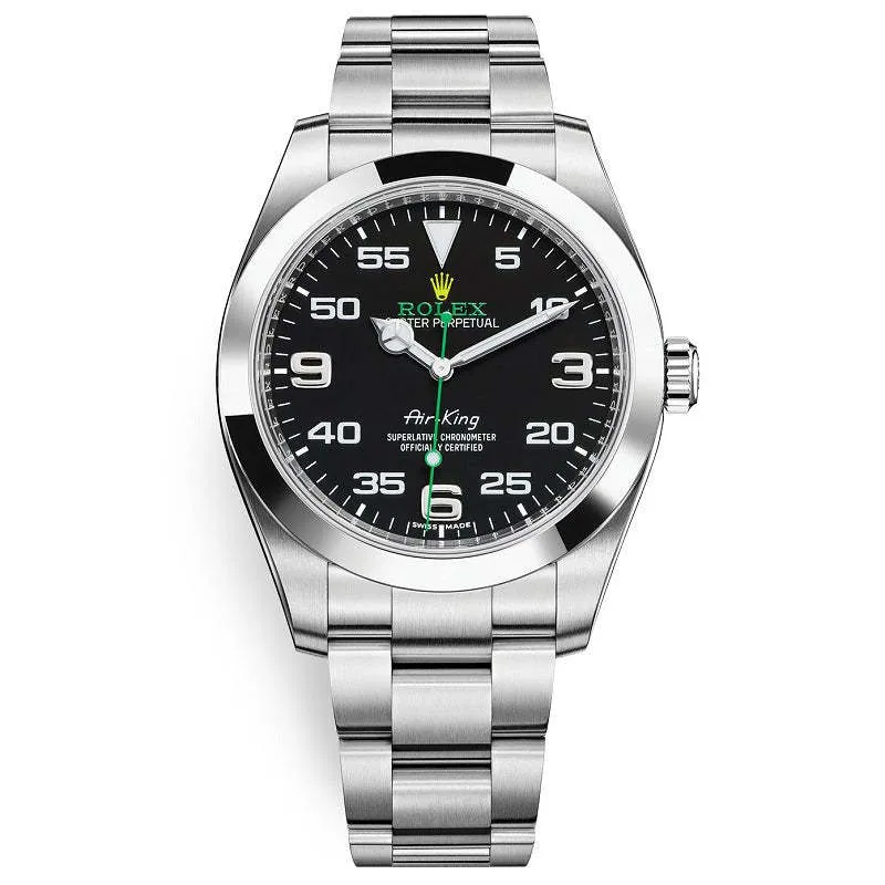 ロレックス エアキング ランダム ブラックROLEX AIR-KING 116900