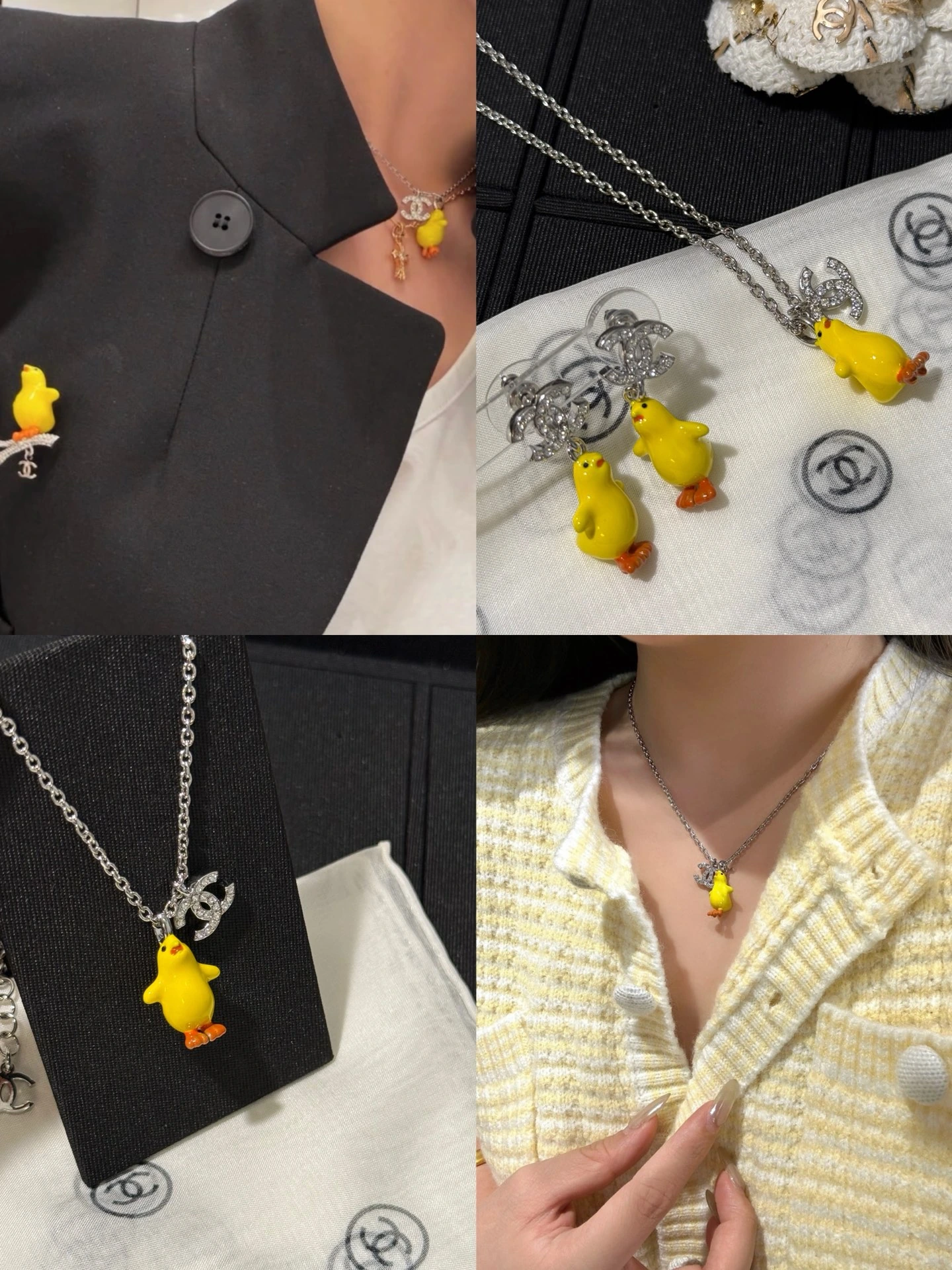 Chanel(シャネル / Chanel)Chanel(シャネル / Chanel)新作小黄鸡セット 可可爱爱小萌鸡🐣 着用青春又减龄