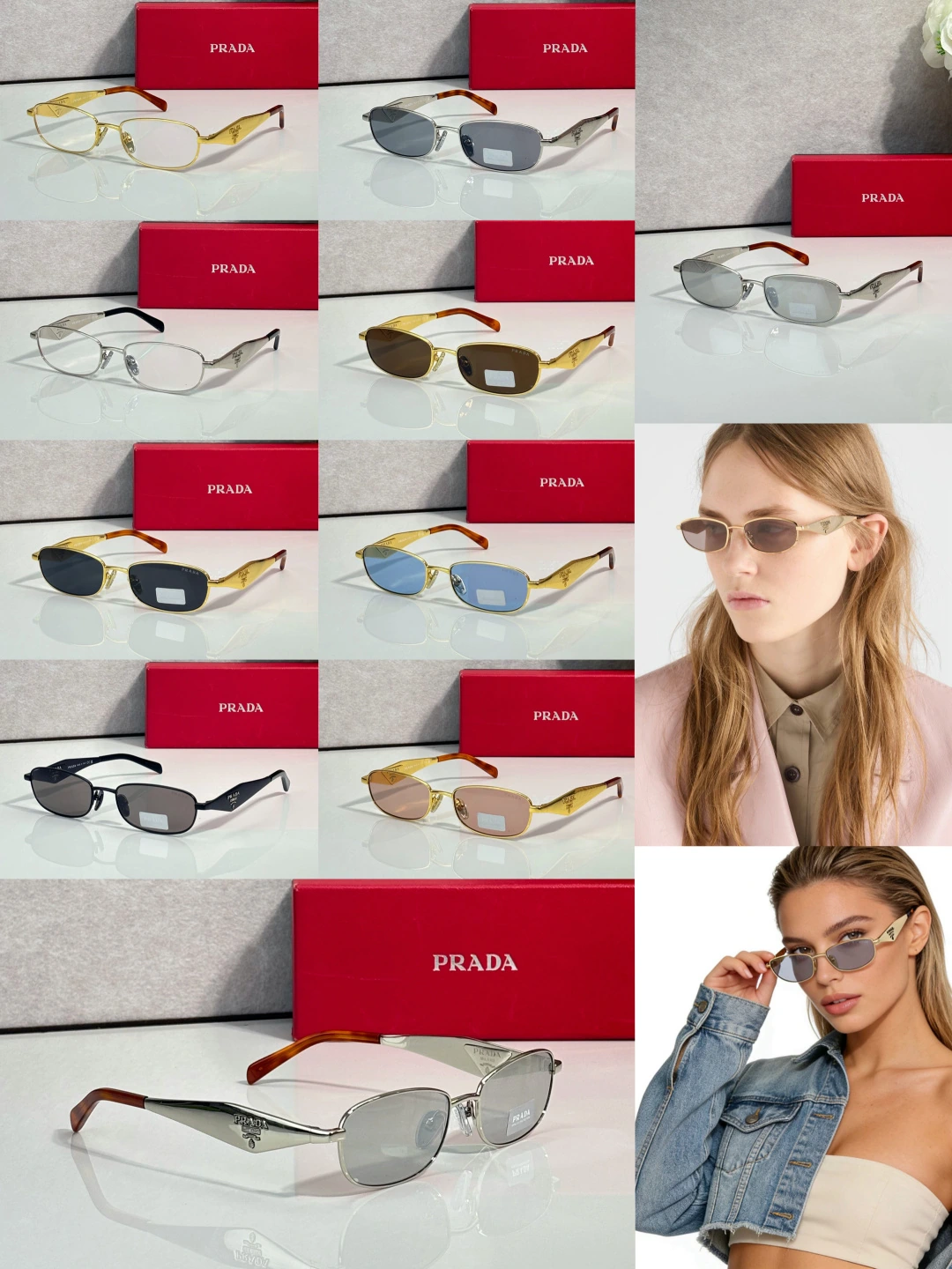 PRADA MODEL:PR D51S SIZE:55口18-140 ☾⋆