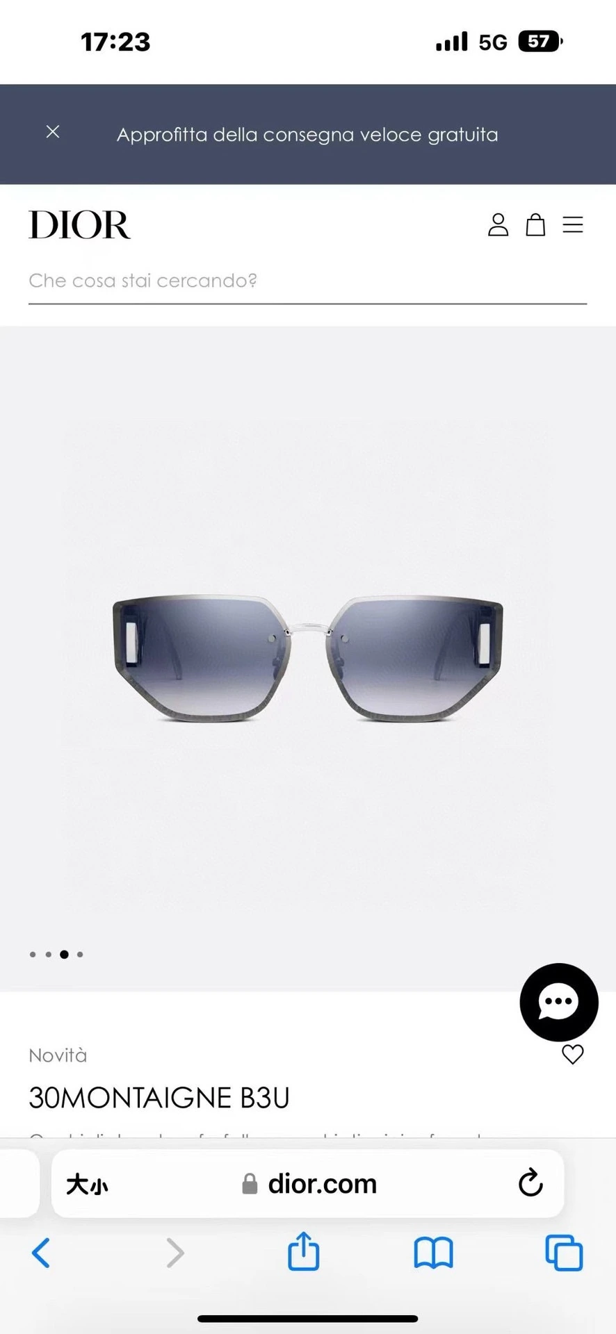 Dior Dior 30MONTAIGNE B3U 3.0 サングラス