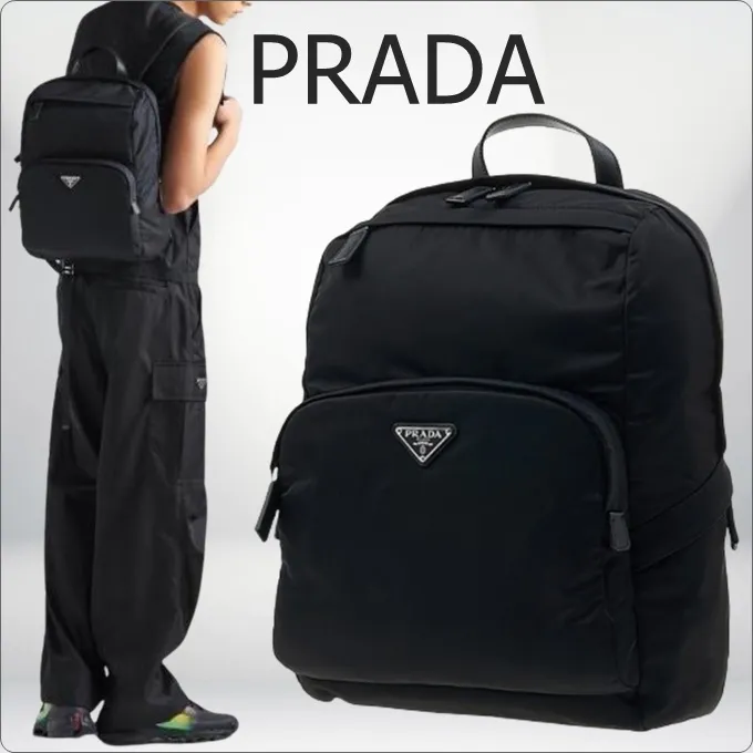 ♦PRADA♦Re-Nylon サフィアーノレザーリュック☆