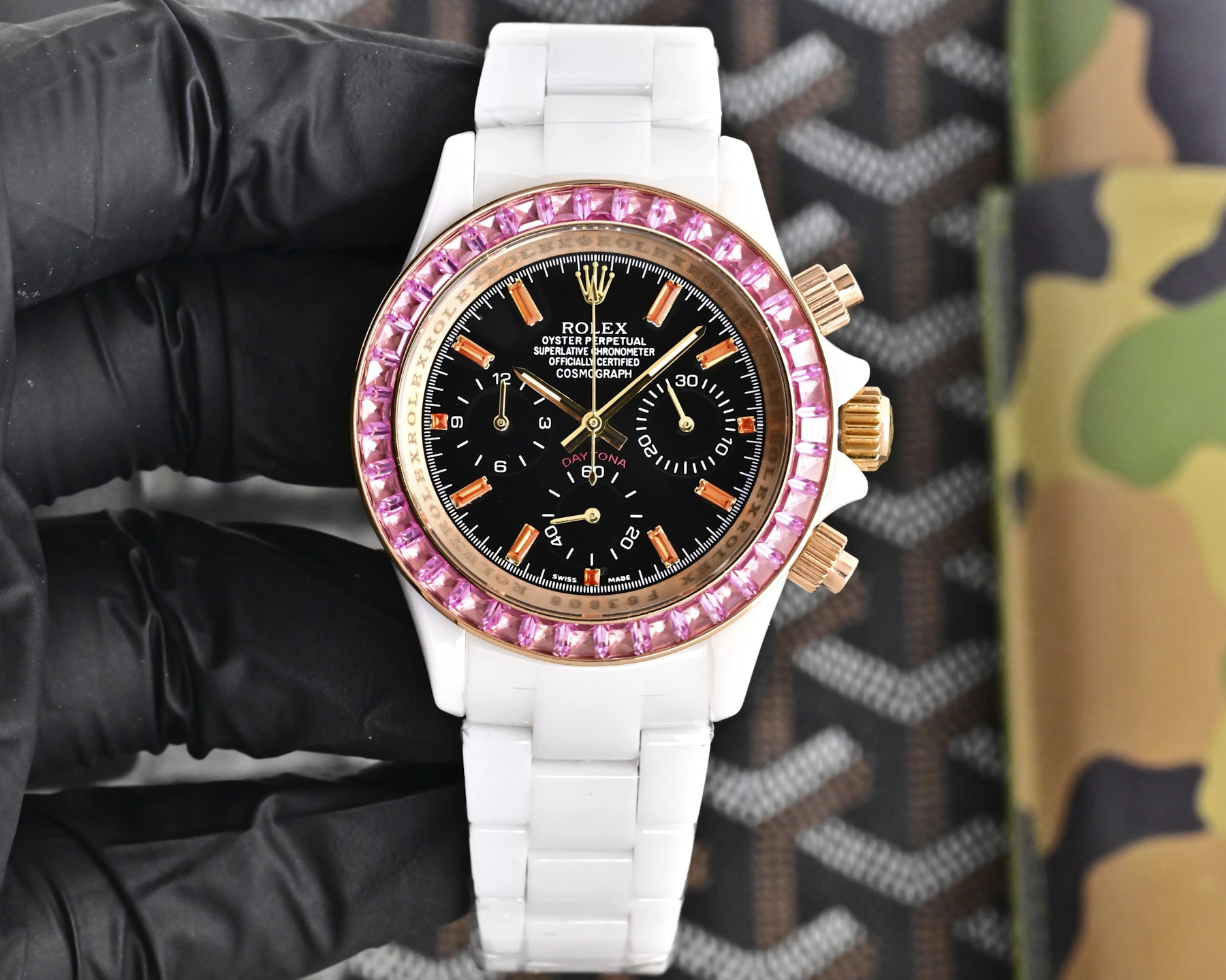 Rolex（ロレックス） デイトナ。セラミックケース、セラミックブレスレット、コーティング済みミネラルガラス、クォーツ・クロノグラフ、サイズ 43mm、夜光