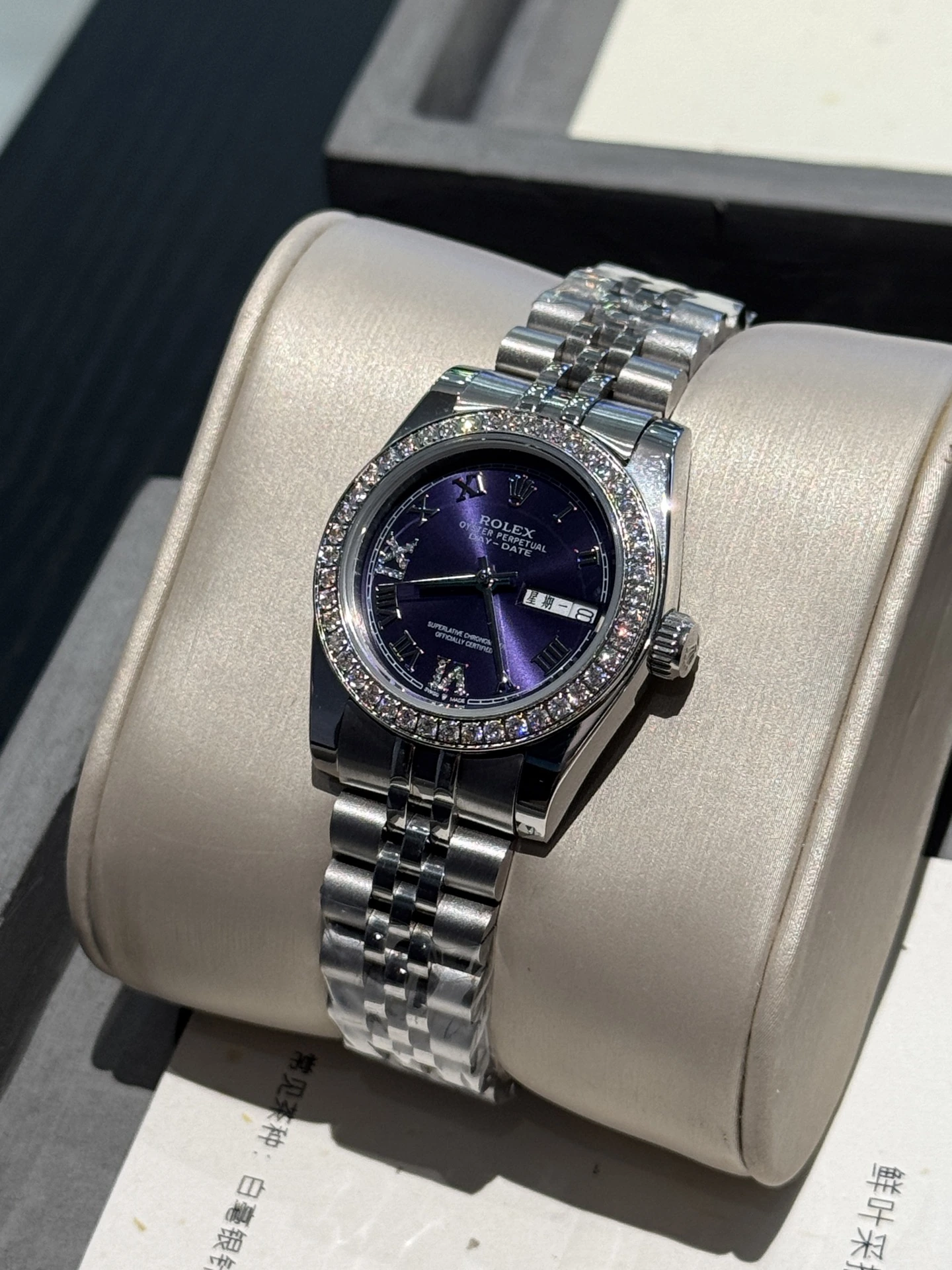 シルバー 280 / ゴールド 300 Rolex(ロレックス) デイトジャスト。レディース、デイデイト表示、316ステンレススチール、ステンレスブレスレット、サイズ 31mm