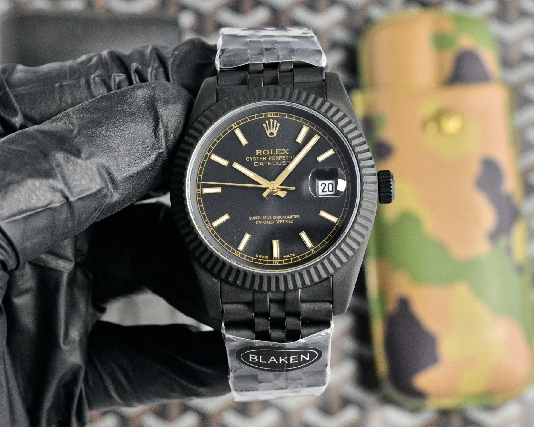 本体 Rolex(ロレックス) デイトジャスト。カスタム仕様、サファイアクリスタル、ジュビリーブレスレット、自動巻き機械式・ムーブメント Miyota 82、サイズ 41mm、日付表示