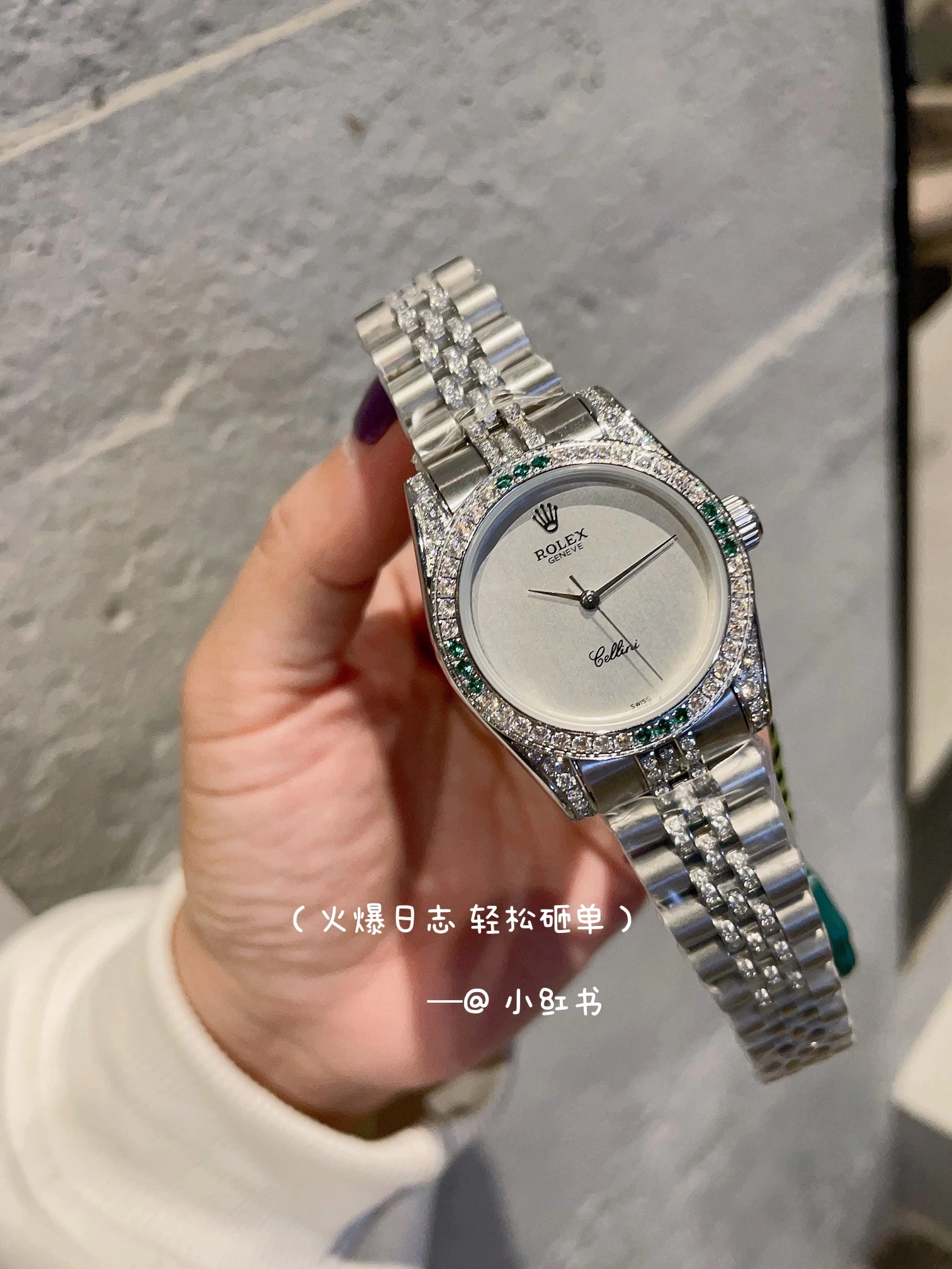 シルバー 400 / ゴールド 420 / フルダイヤケース・シルバー 400 Rolex（ロレックス） デイトジャスト。レディース、フルダイヤ仕様、316ステンレススチール、ステンレスブレスレット、サイズ 31mm