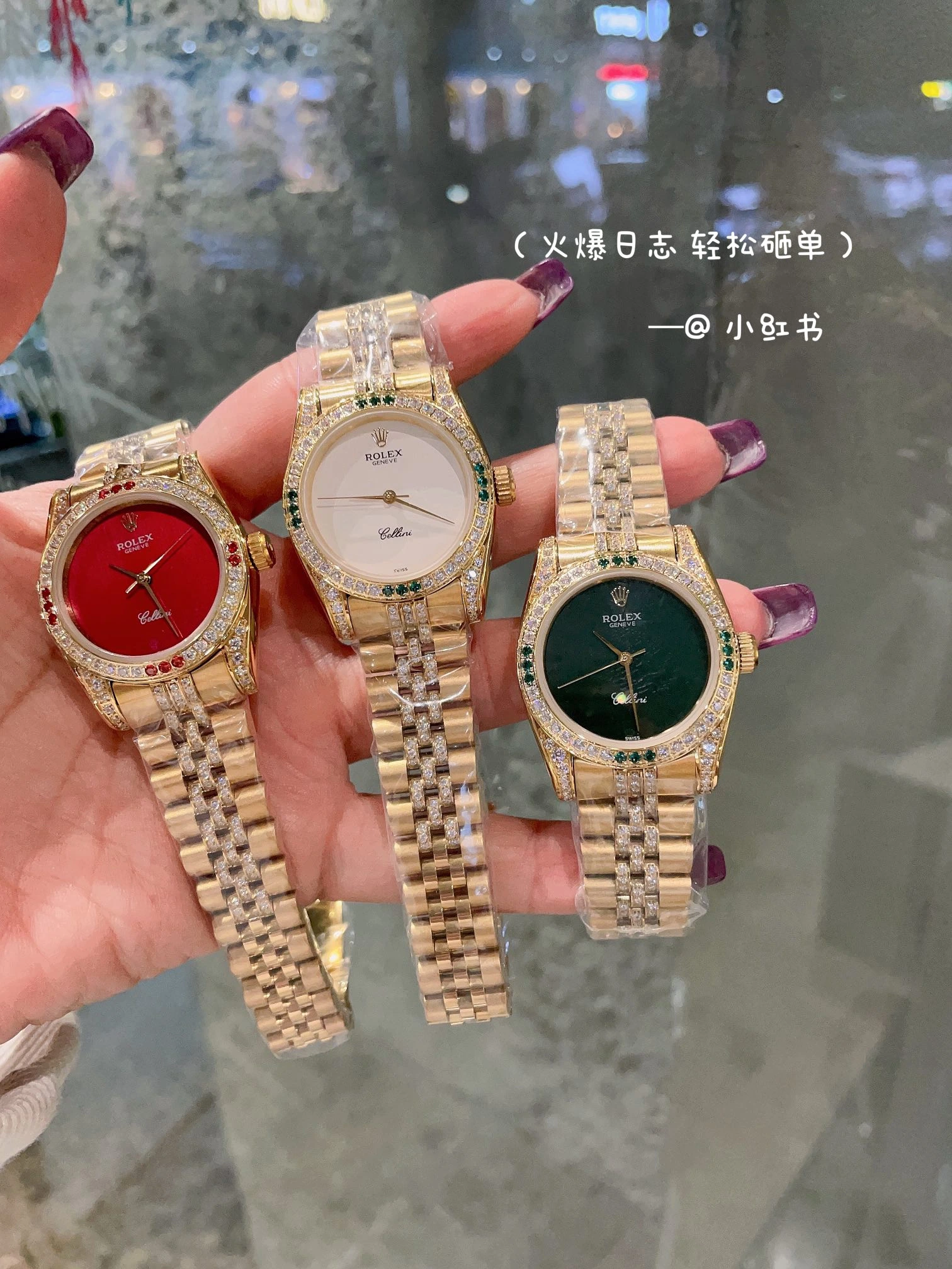 シルバー 400 / ゴールド 420 / フルダイヤケース・シルバー 400 Rolex（ロレックス） デイトジャスト。レディース、フルダイヤ仕様、316ステンレススチール、ステンレスブレスレット、サイズ 31mm
