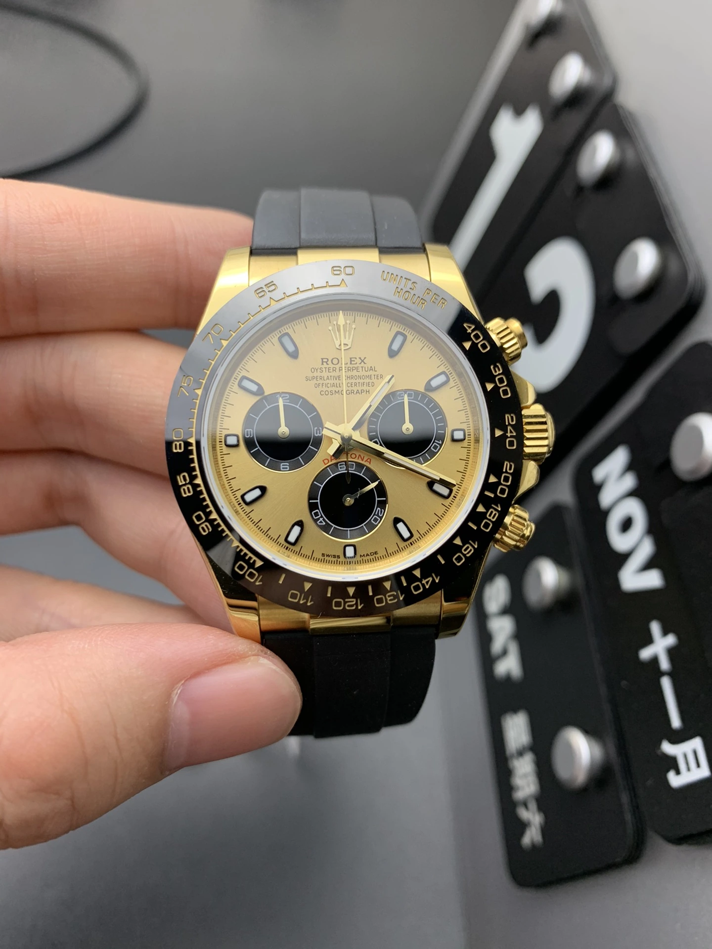 Rolex(ロレックス) デイトナ。ショーン・ユー仕様、ムーブメント 7750、出荷前実物写真