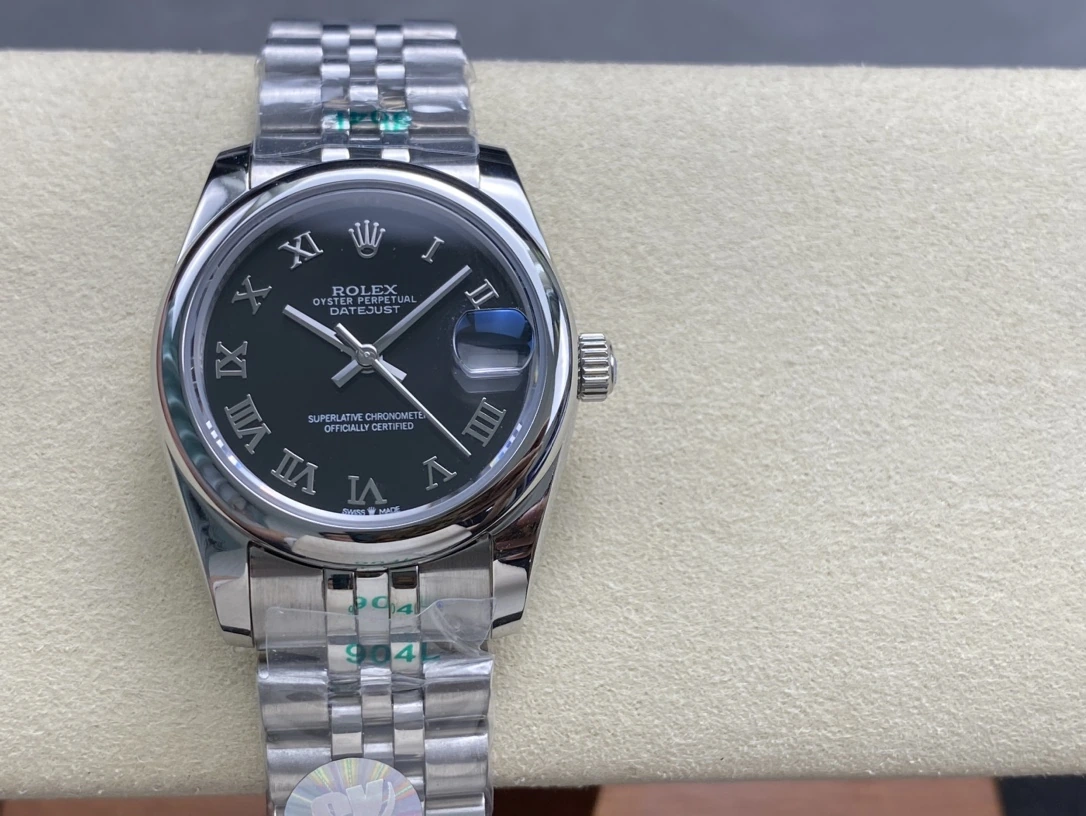 SK Rolex(ロレックス) デイトジャスト。レディース、日付表示、ダイヤベゼル、316Lステンレススチール、サファイアクリスタル、ジュビリーブレスレット、オイスターブレスレット、自動巻き機械式、サイズ 31mm